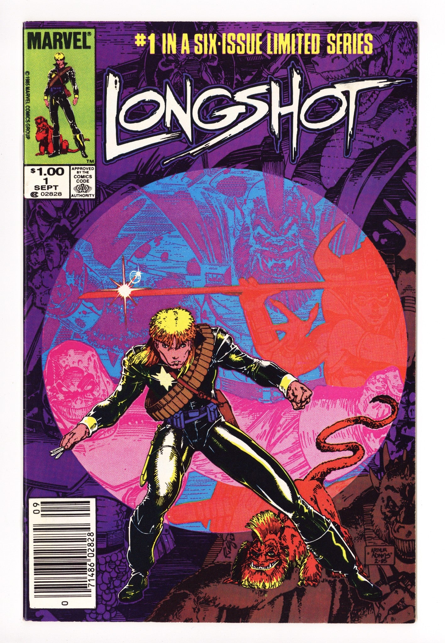 Longshot Vol 1 1 VF- (7.5) (1985) Canadian Price Variant 