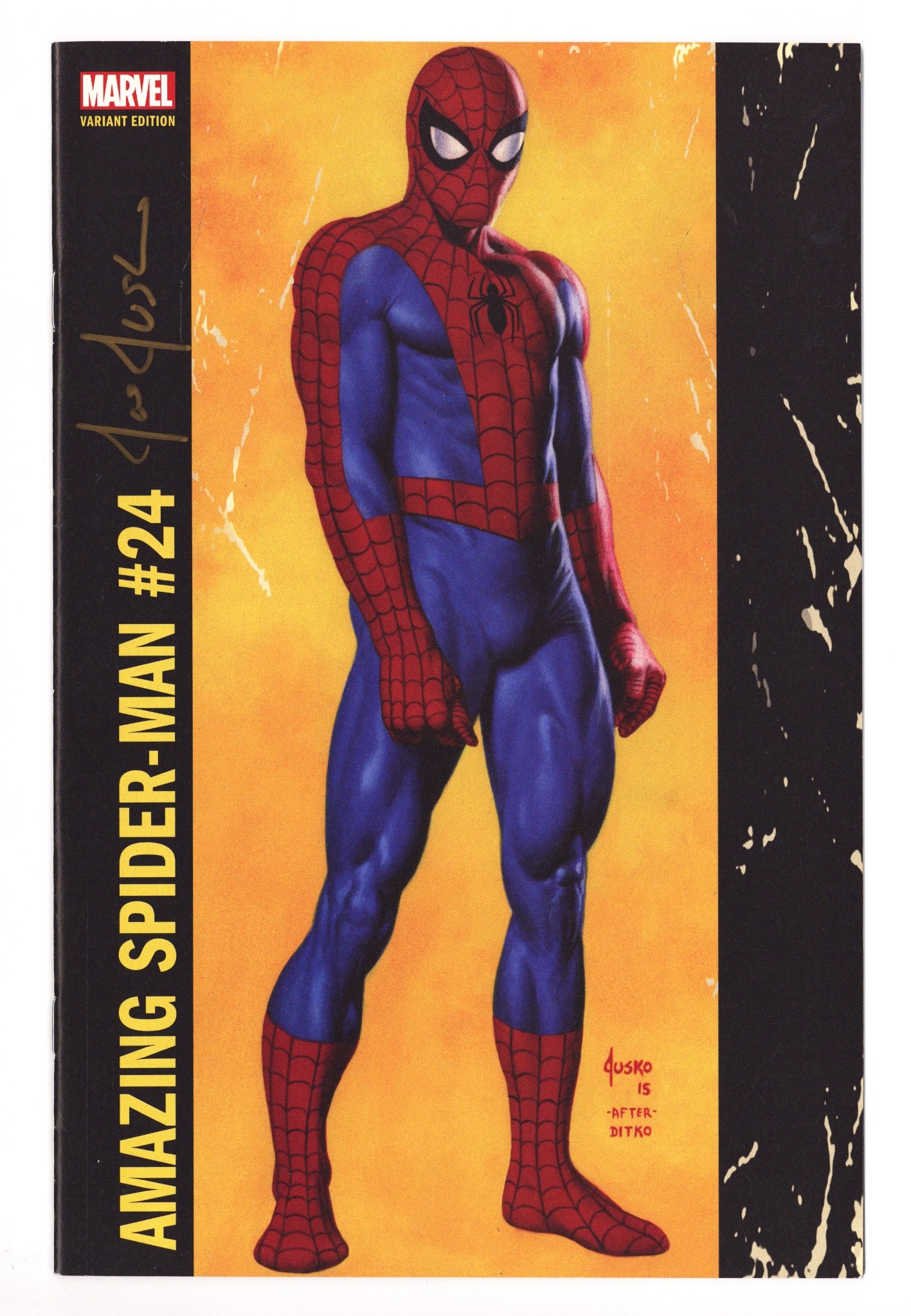 Amazing Spider-Man Vol 4 24 NM- (9.2) (2017) Jusko Variant Signed x1 Cover Joe Jusko 