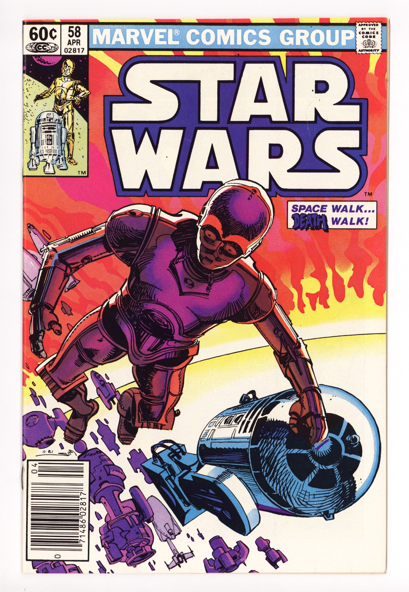 Star Wars Vol 1 58 VF+ (8.5) (1982) Newsstand 