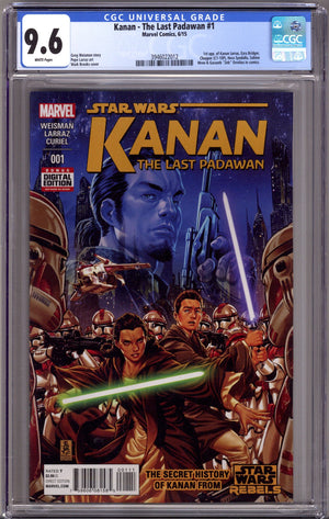 Kanan the Last Padawan 1 CGC 9.6 (NM+) (2015)