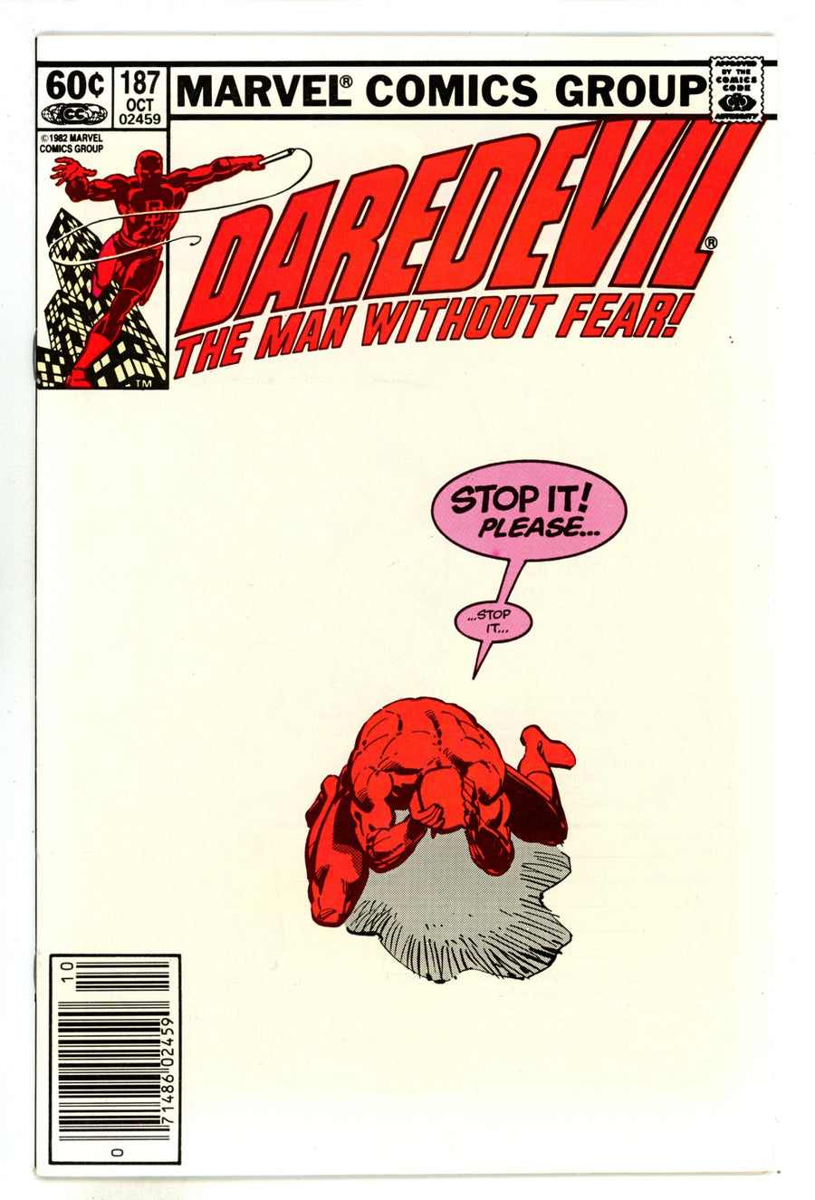 Daredevil Vol 1 187 NM- (9.2) (1982) Newsstand 