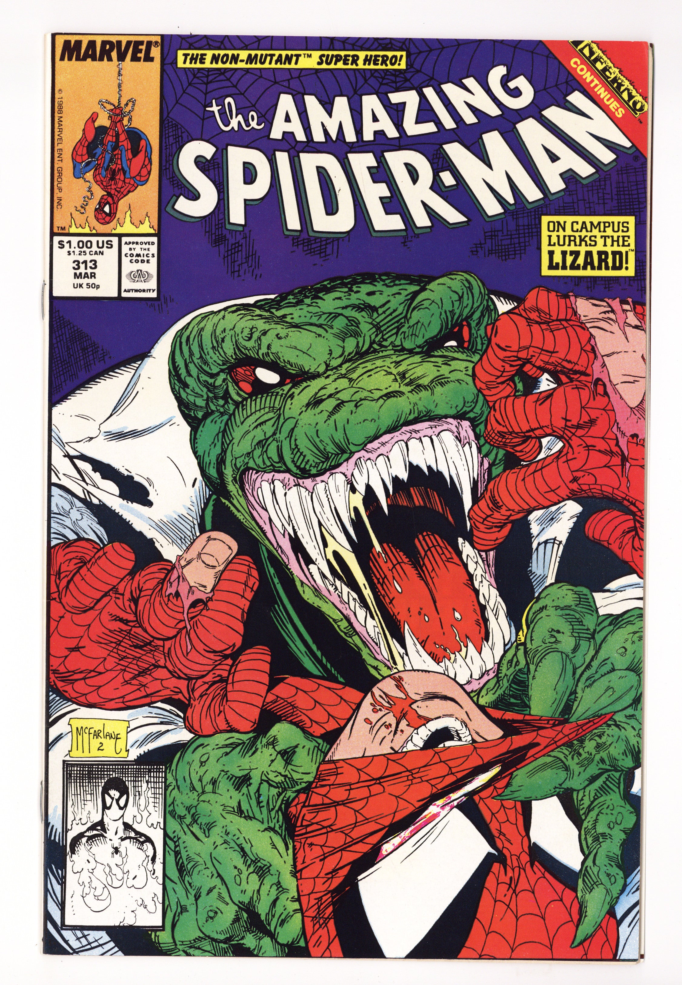 The Amazing Spider-Man Vol 1 313  VF/NM (9.0)   (1989)        
