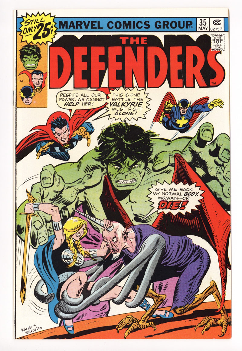 The Defenders Vol 1 35 VF (8.0) (1976) 