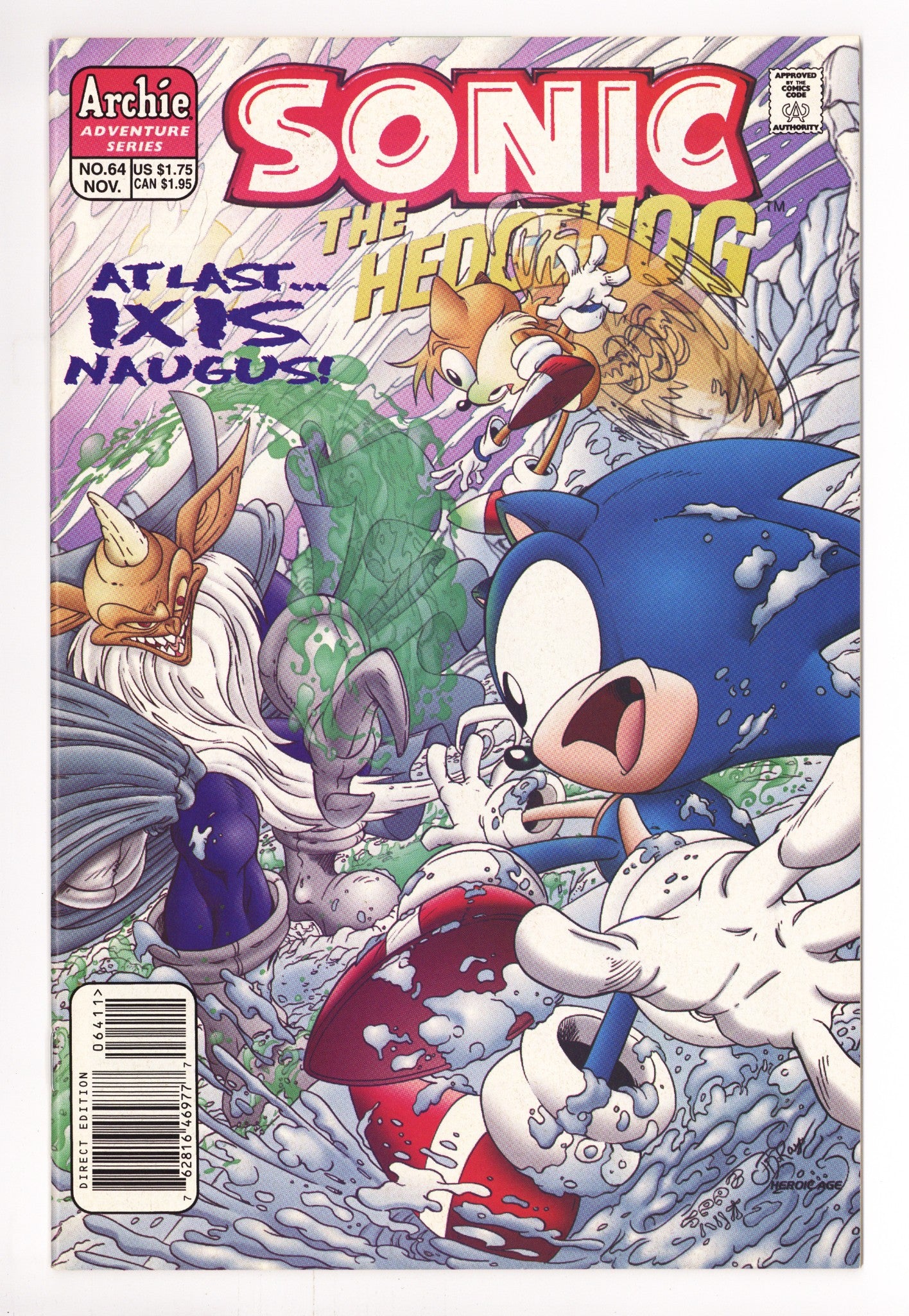 Sonic the Hedgehog Vol 2 64 Mid Grade (1998) 