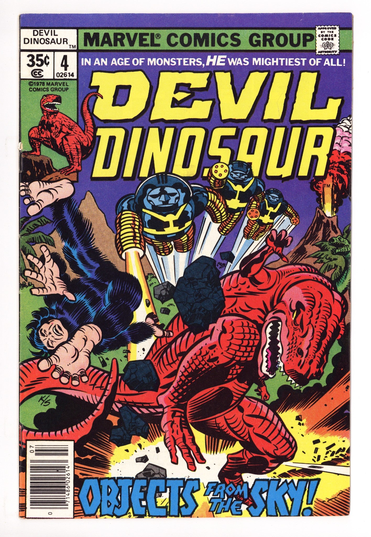 Devil Dinosaur 4 Low Grade (1978) 