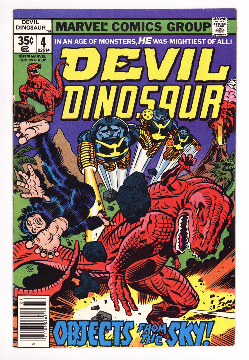 Devil Dinosaur 4 Low Grade (1978) 