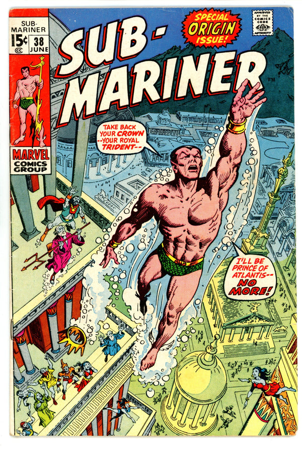 Sub-Mariner Vol 1 38 VG (4.0) (1971)
