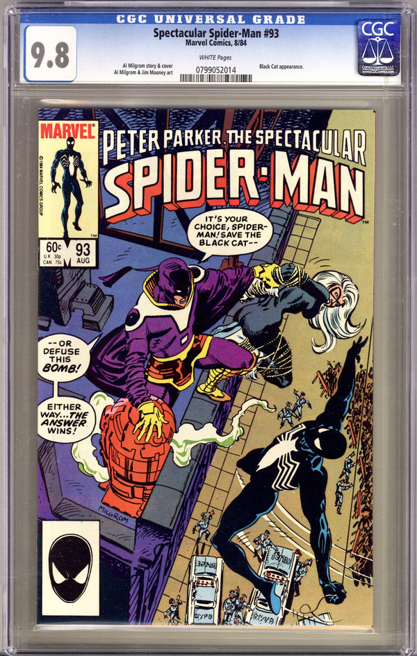 The Spectacular Spider-Man Vol 1 93 CGC 9.8 (NM/M) (1984)