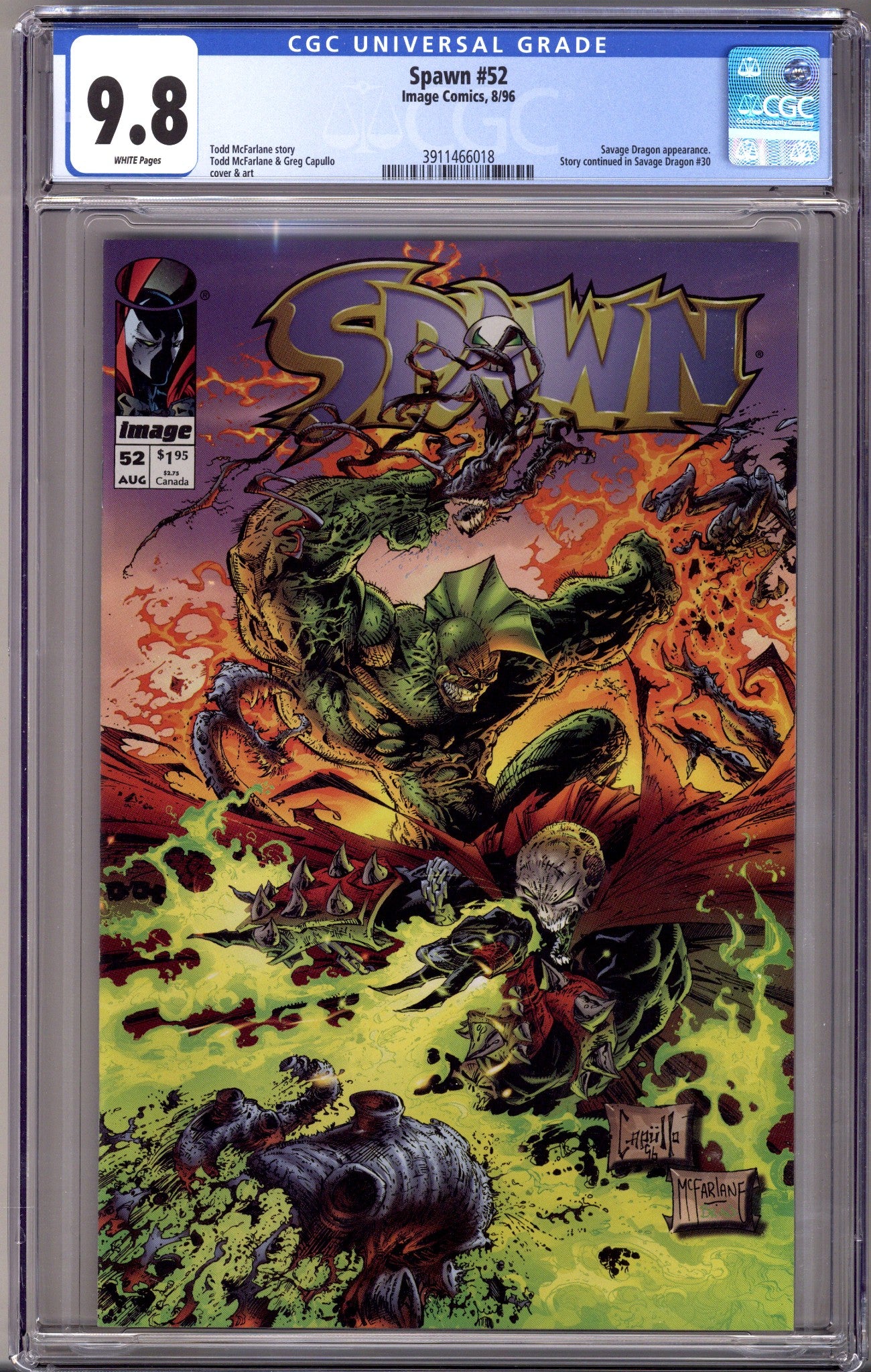 Spawn 52 CGC 9.8 (NM/M) (1996)
