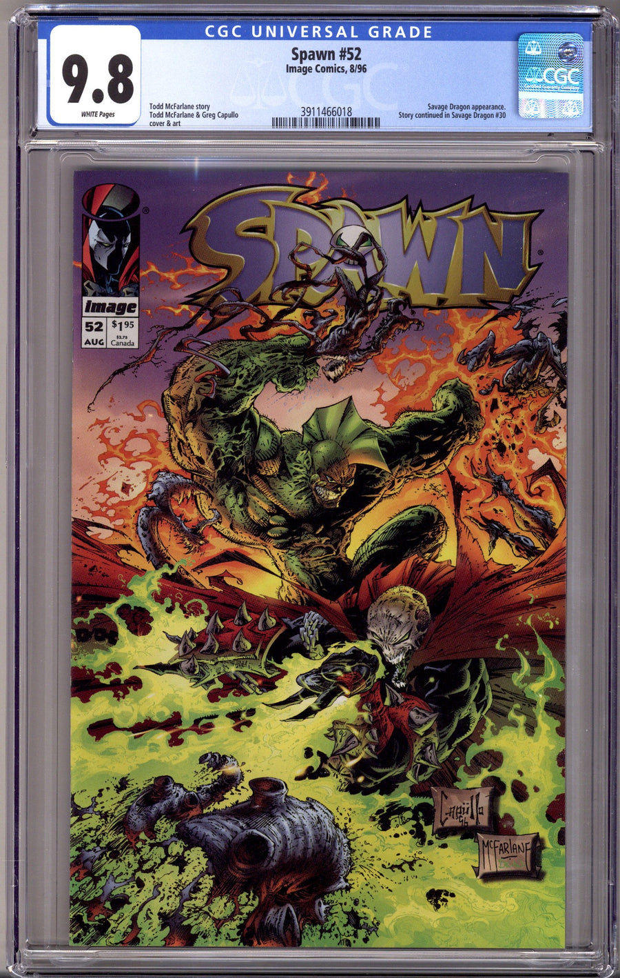 Spawn 52 CGC 9.8 (NM/M) (1996)