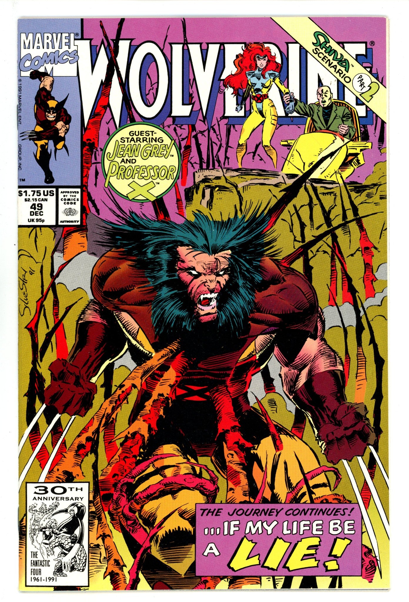 Wolverine Vol 2 49 NM (9.4) (1991) 