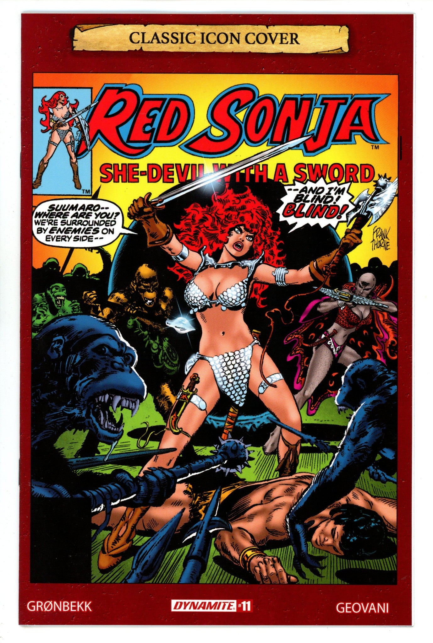 Red Sonja Vol 7 11 Thorne Incentive Variant (2024)