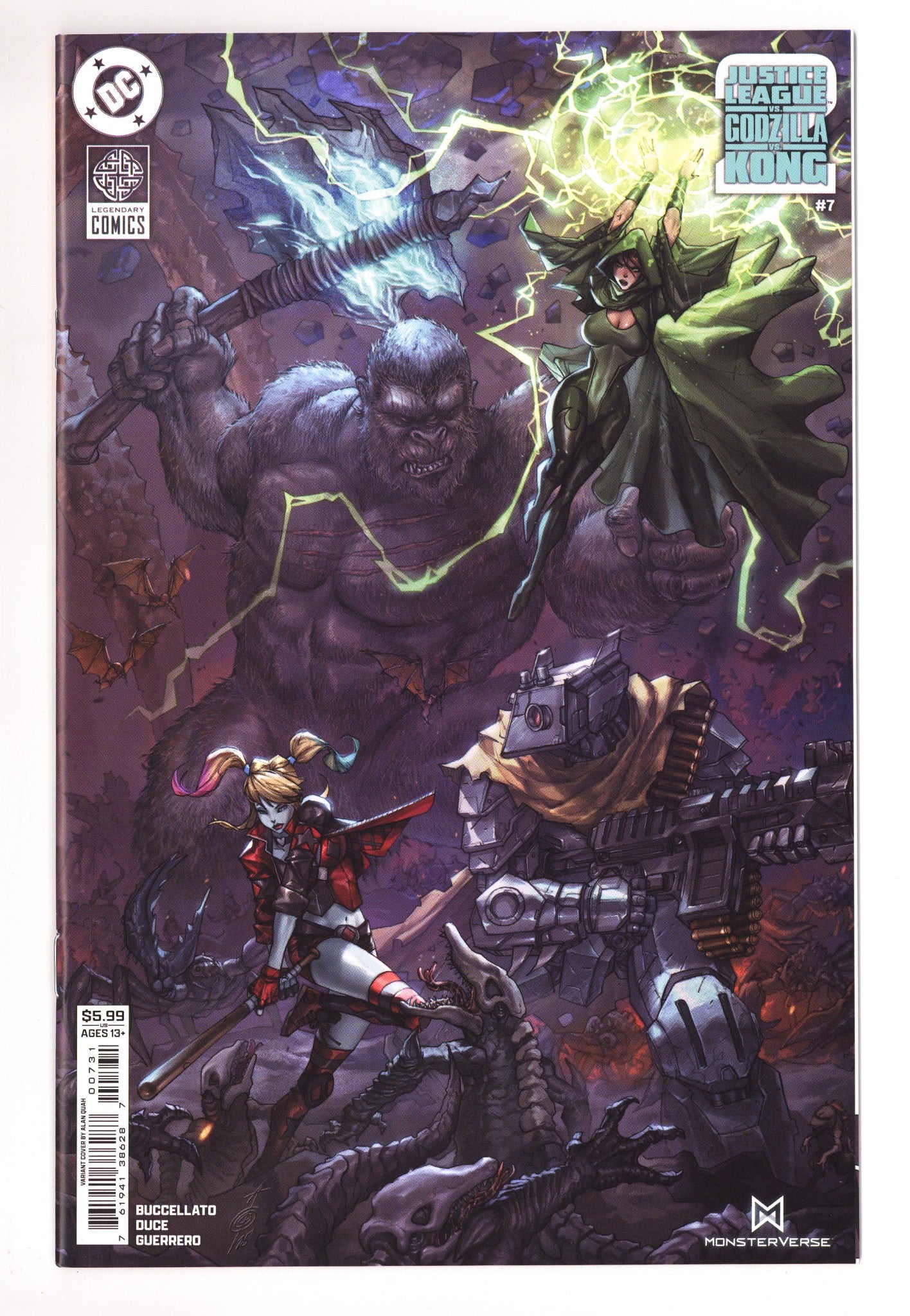 Justice League Vs Godzilla Vs Kong 2 7 Quah Variant (2025)