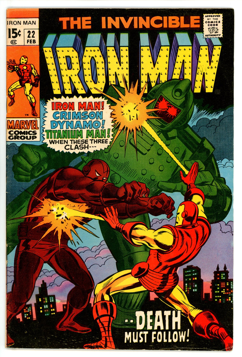 Iron Man Vol 1 22 FN+ (6.5) (1970) 