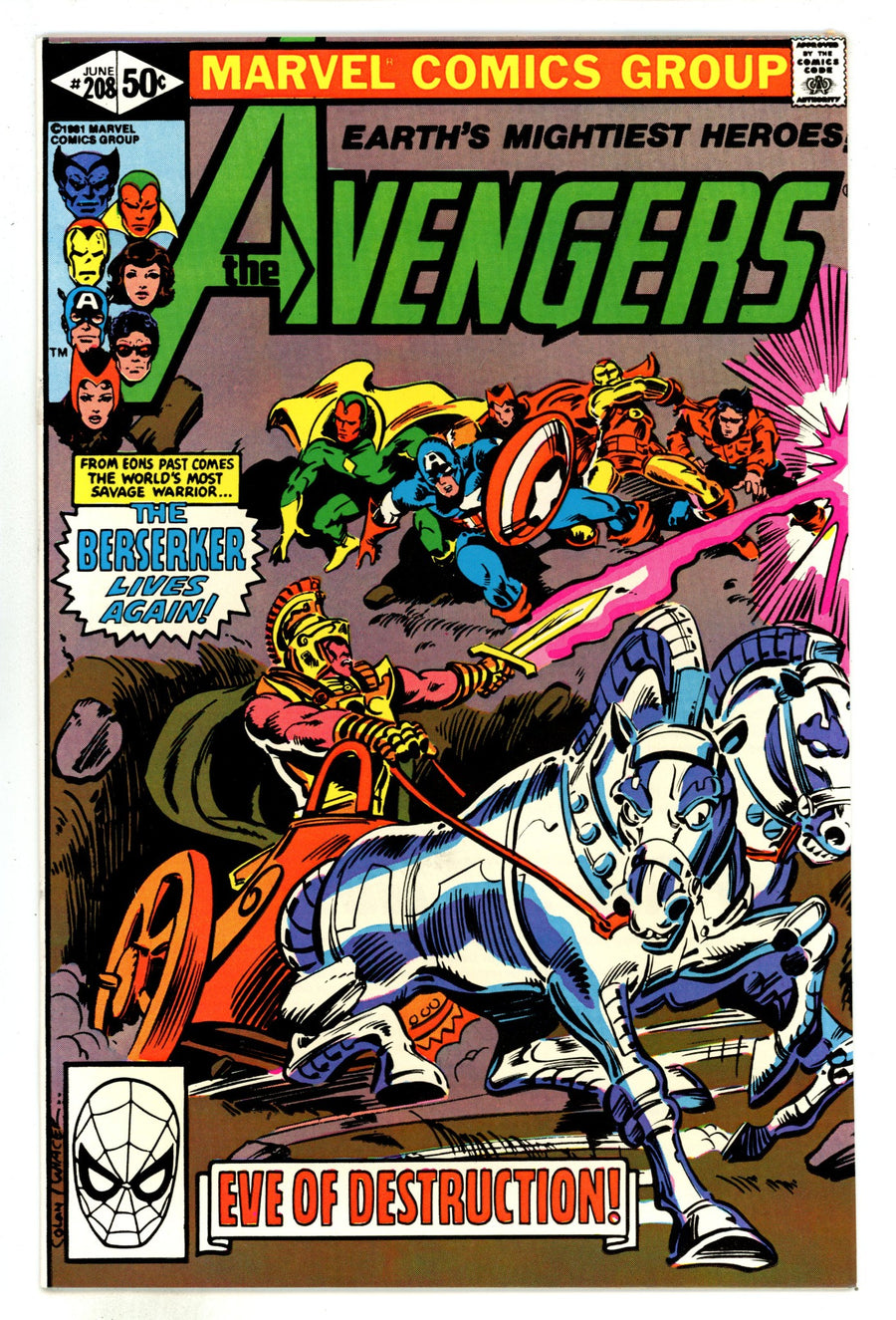 The Avengers Vol 1 208  NM- (9.2)   (1981)        