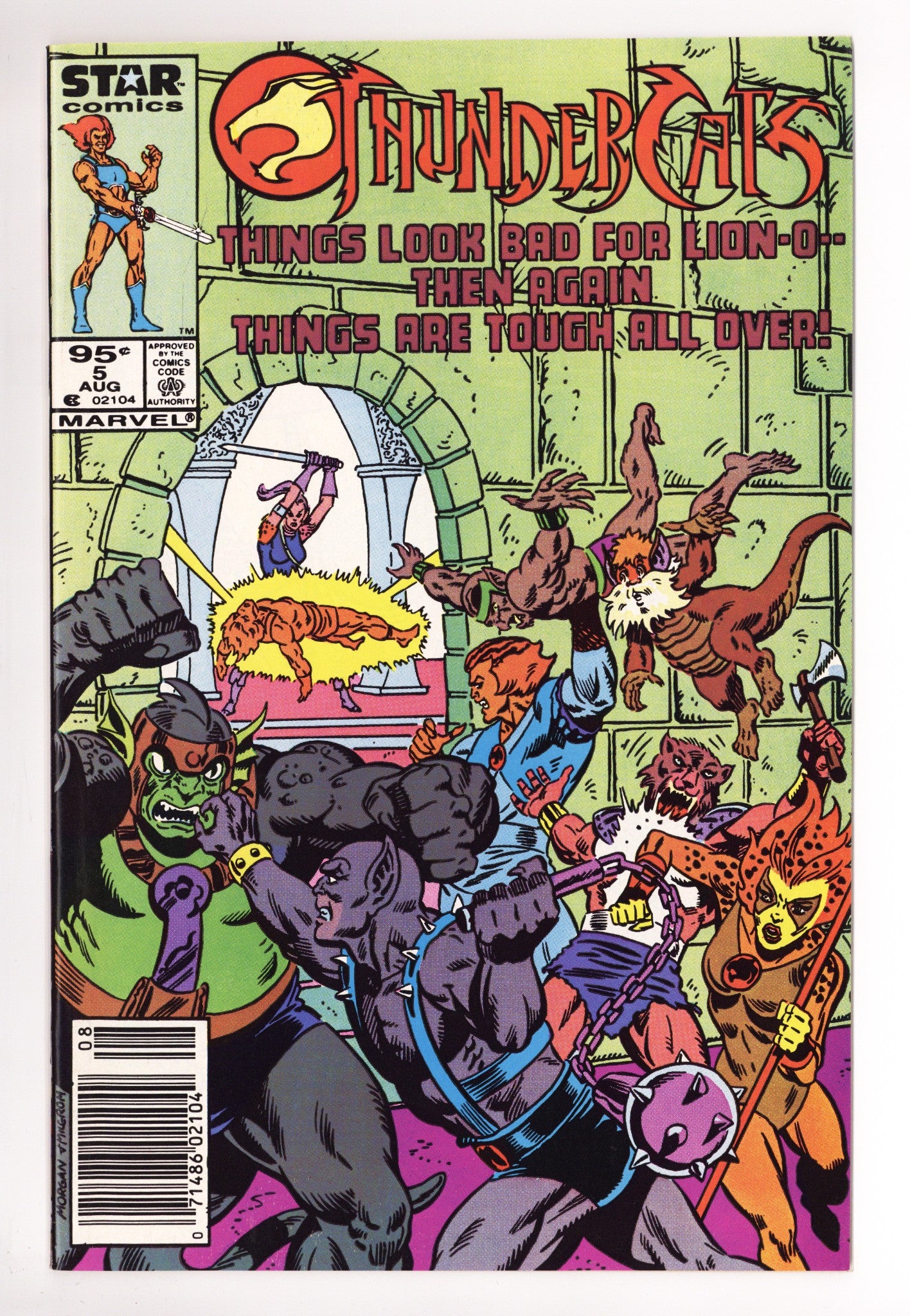 Thundercats 5 NM- (9.2) (1986) Canadian Price Variant 
