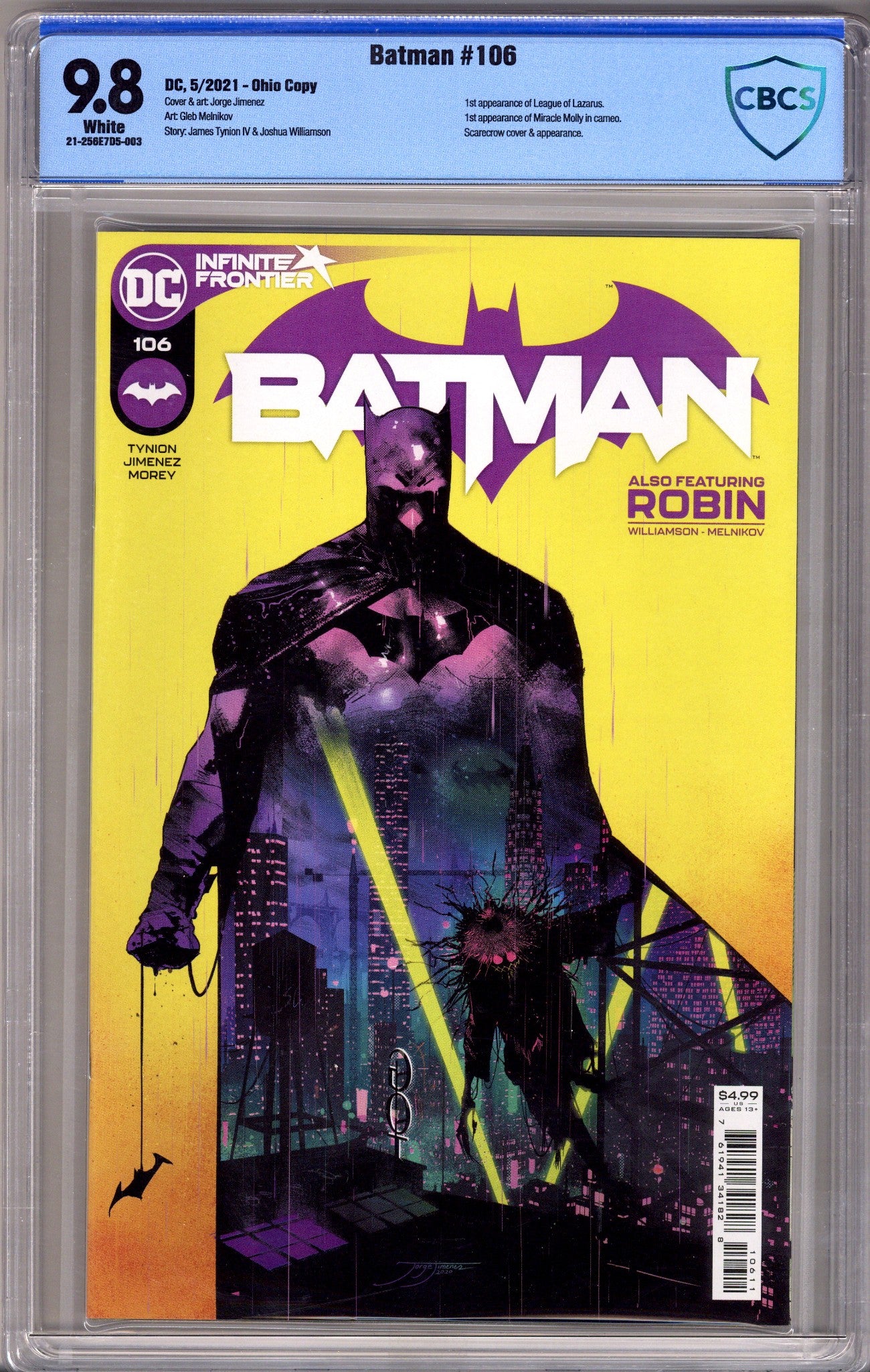 Batman Vol 3 106 CBCS 9.8 (NM/M) Ohio Copy (2021) 