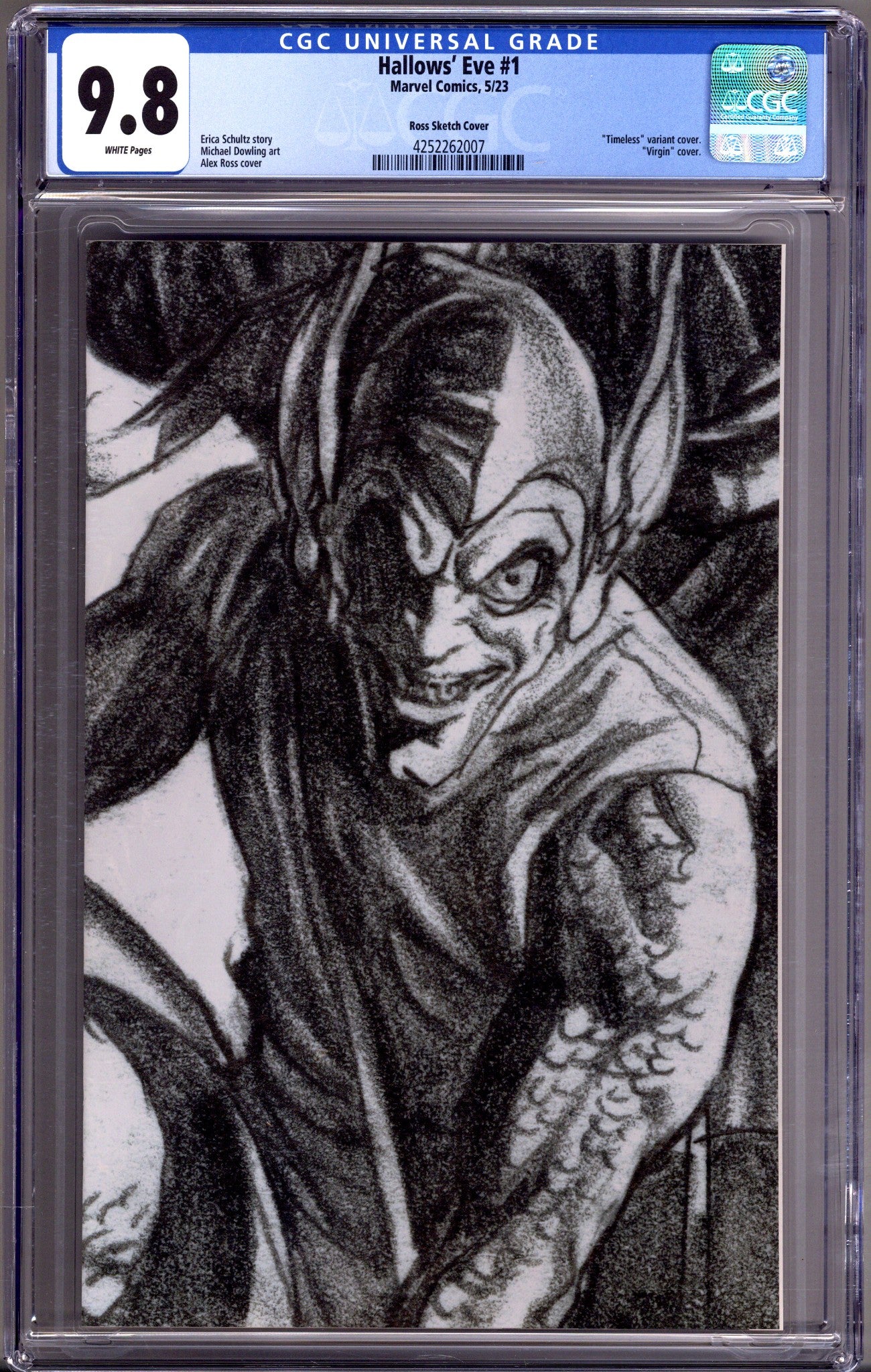 Hallows' Eve 1 CGC 9.8 (NM/M) (2023) Ross Timeless Sketch Incentive Variant 