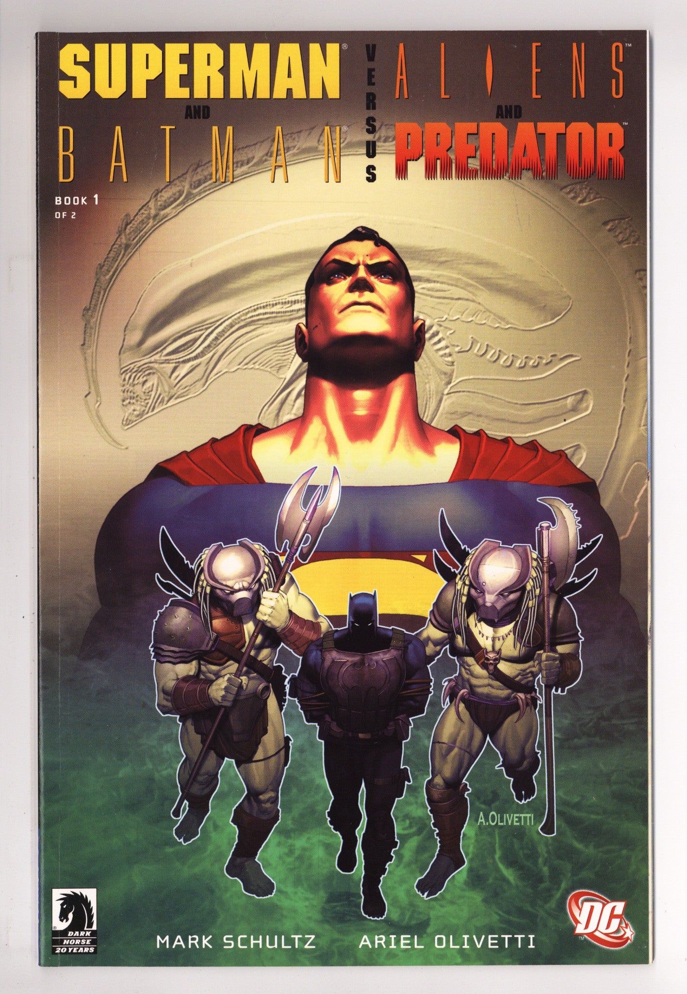 Superman and Batman vs. Aliens and Predator 1 NM (9.4) (2007) 