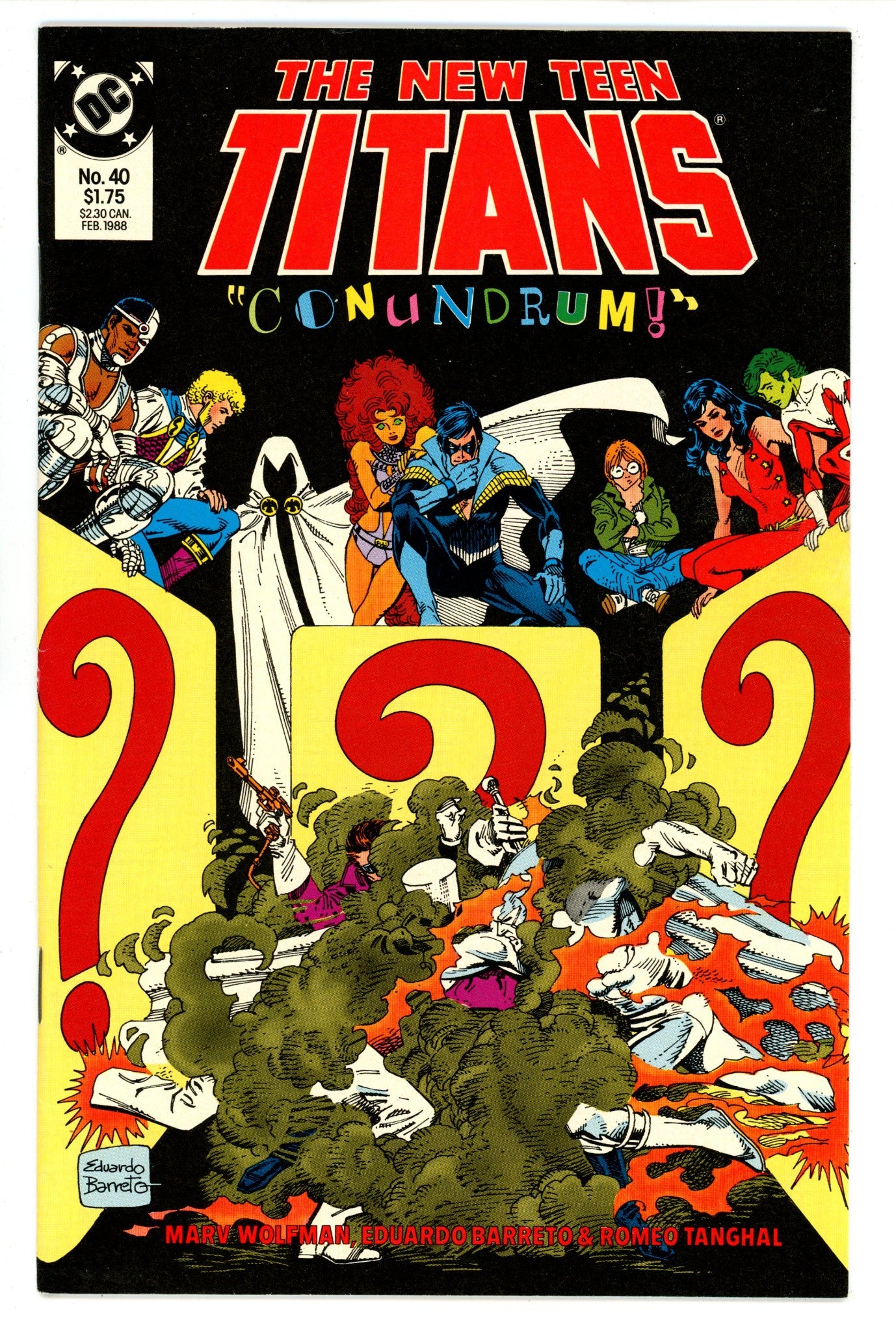 The New Teen Titans Vol 2 40 High Grade (1988) 