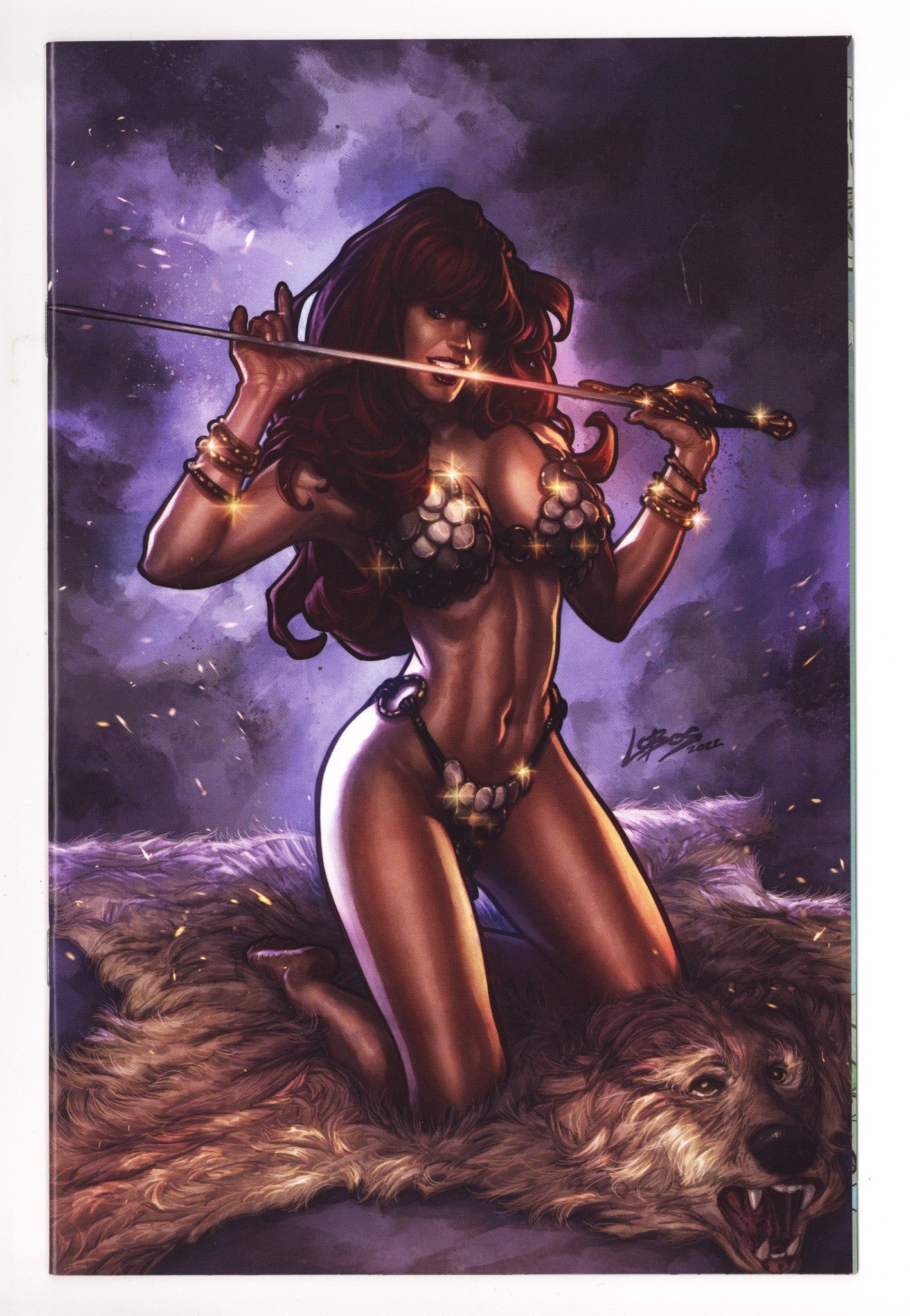 Immortal Red Sonja 4 High Grade (2022) Villalobos Virgin Exclusive Variant 