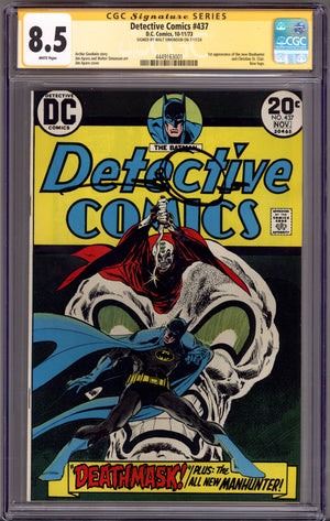 Detective Comics Vol 1 437 CGC 8.5 (VF+) (1973) Signed x1 Cover Walter Simonson