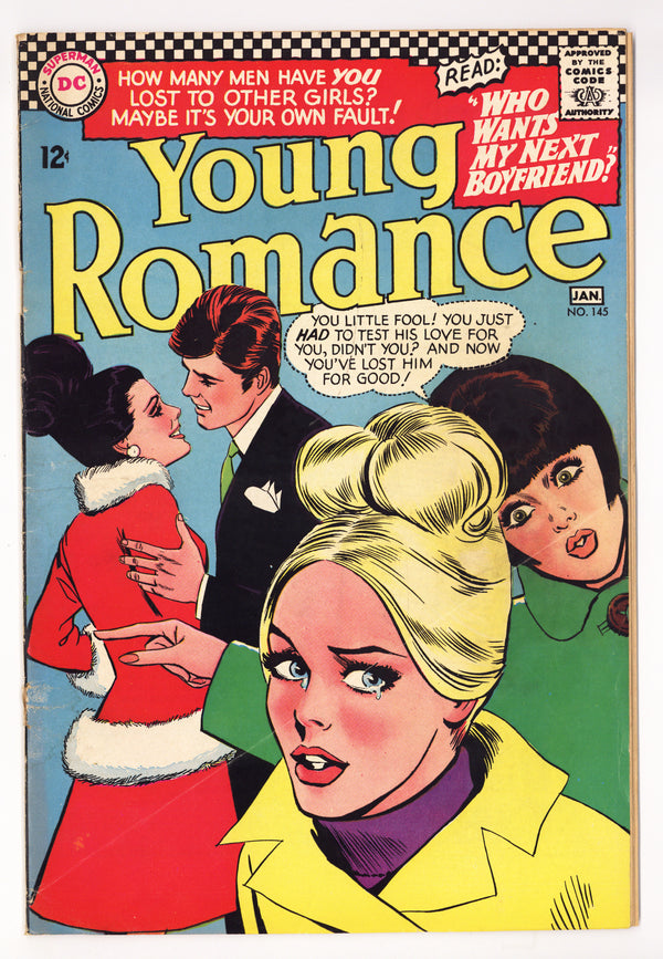 Young Romance 145 GD/VG (3.0) (1966)
