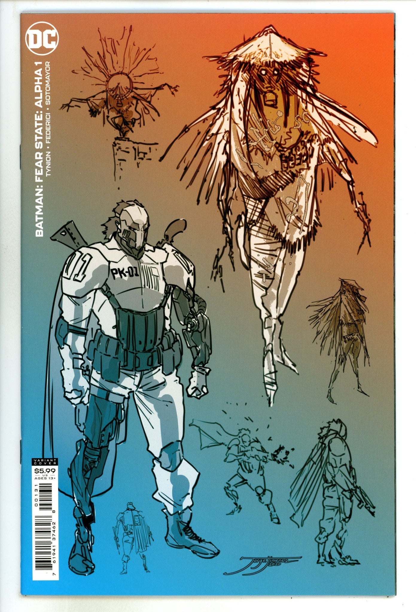 Batman: Fear State: Alpha  1  NM (9.4)  (2021) Jim√©nez  Incentive Variant  