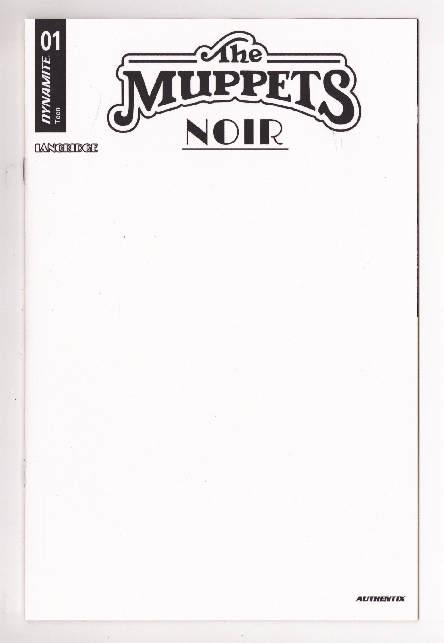 Muppets Noir 1 Blank Variant (2026)