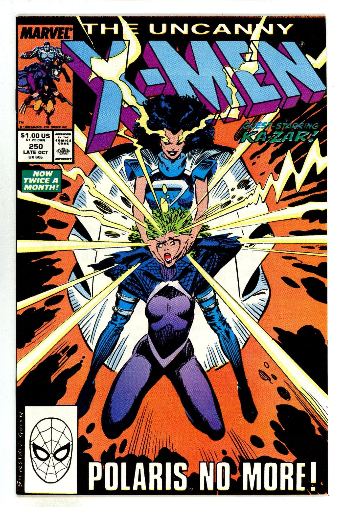 The Uncanny X-Men Vol 1 250 NM- (9.2) (1989) 