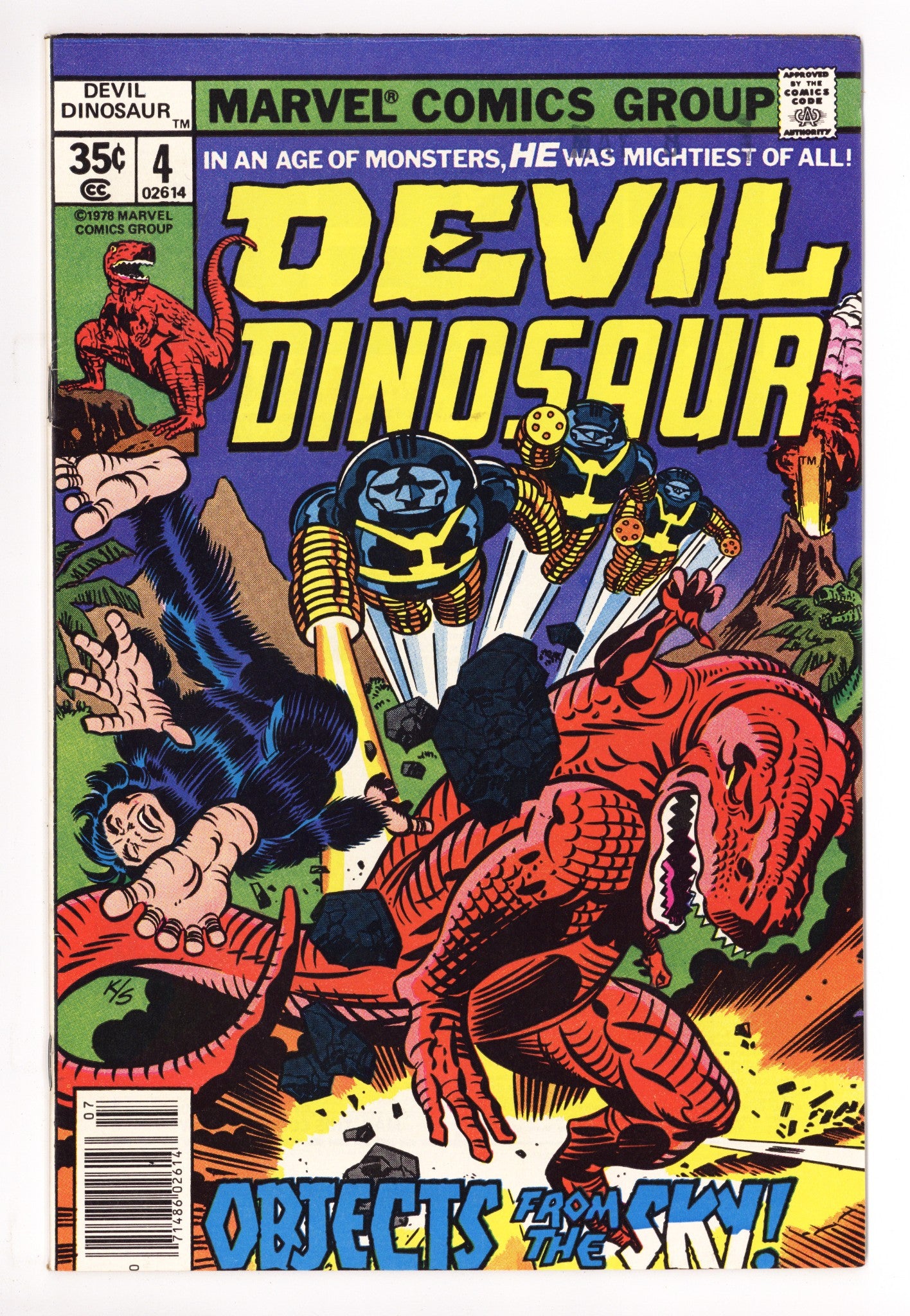 Devil Dinosaur 4 Mid Grade (1978) 