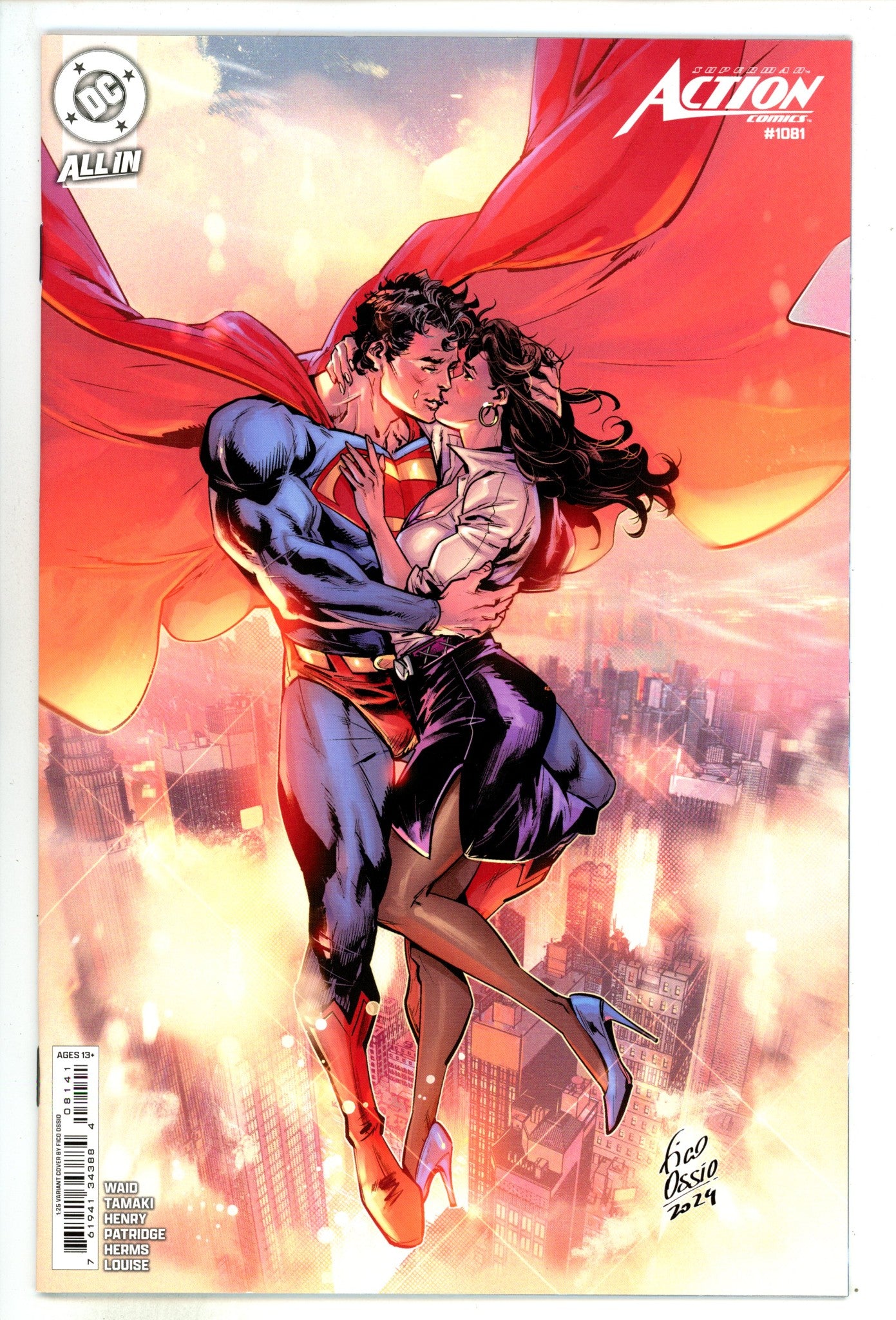 Action Comics Vol 3 1081 NM+ (9.6) (2024) Ossio Incentive Variant 