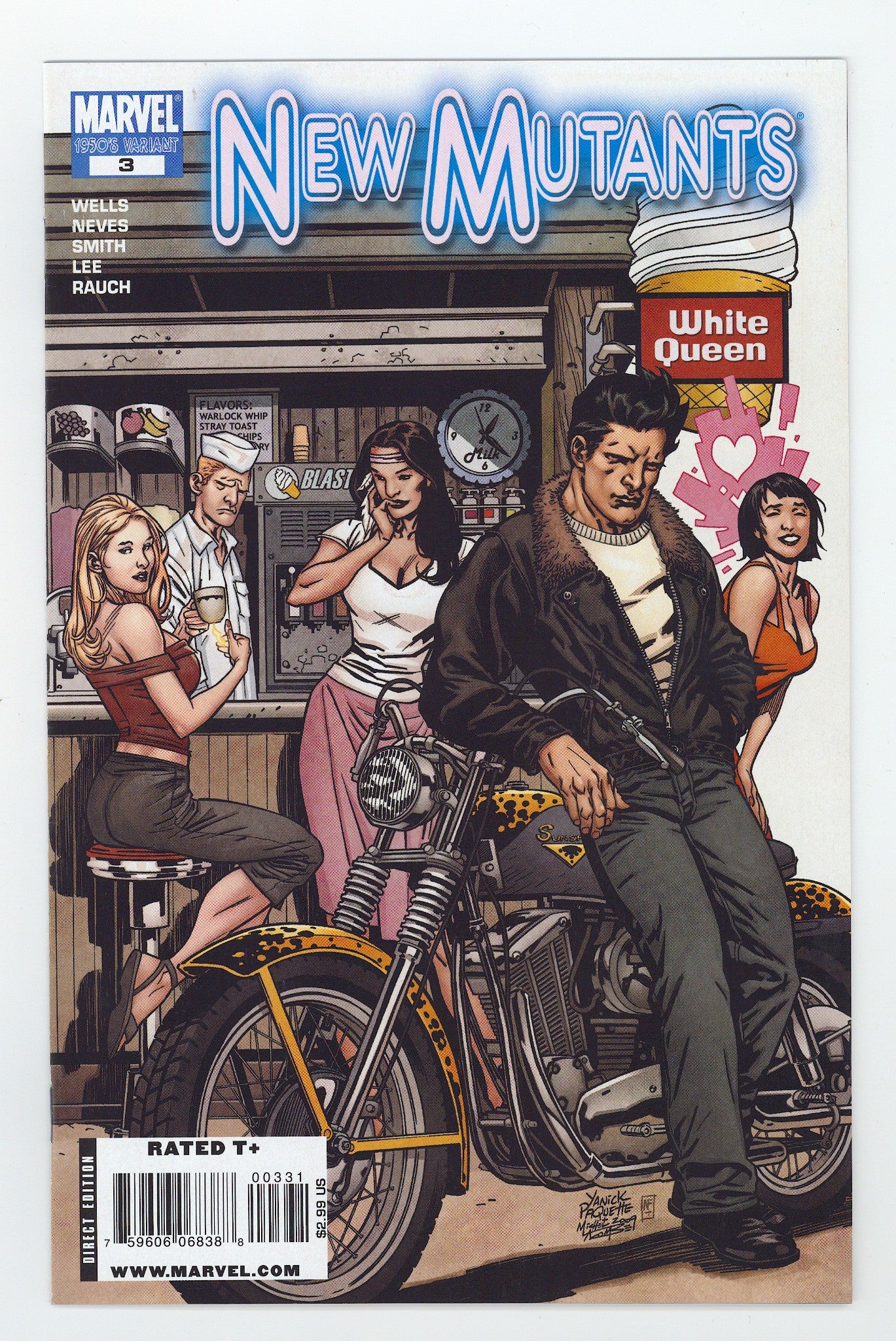 New Mutants Vol 3 3 High Grade (2009) Paquette Variant 