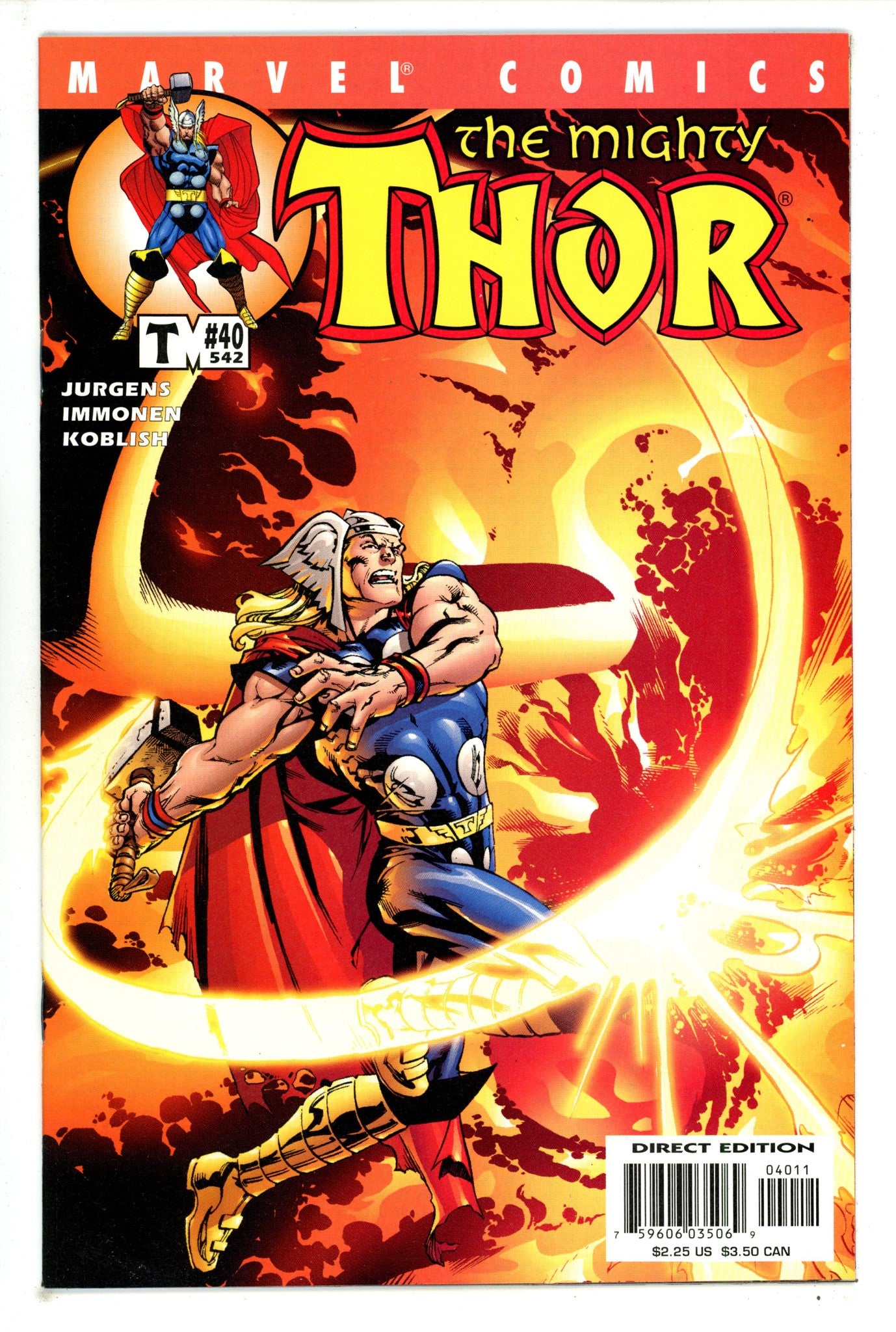 Thor Vol 2 40 (542) High Grade (2001) 