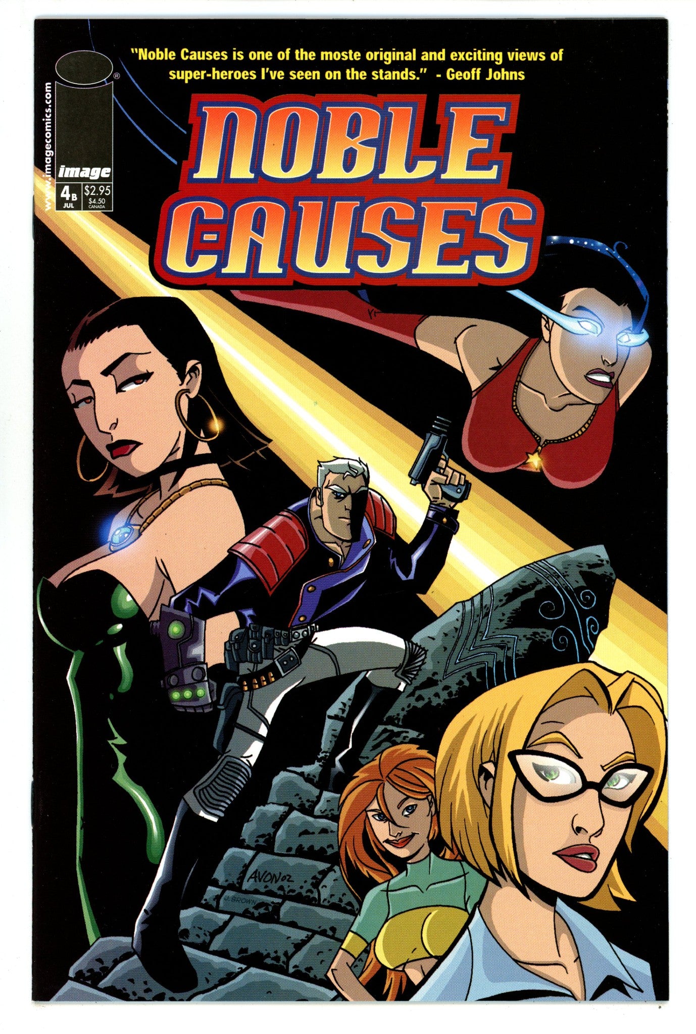 Noble Causes Vol 1 4 High Grade (2002) Oeming Variant 