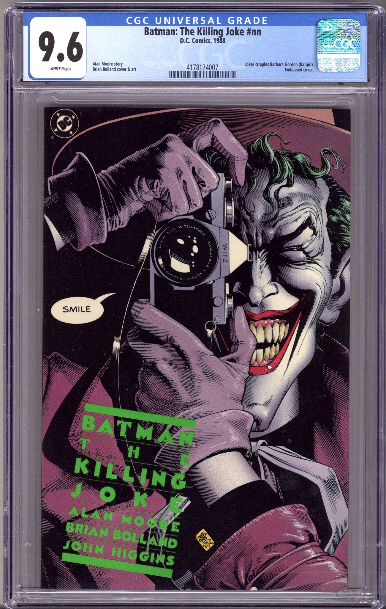 Batman: The Killing Joke [nn] CGC 9.6 (NM+) (1988) 