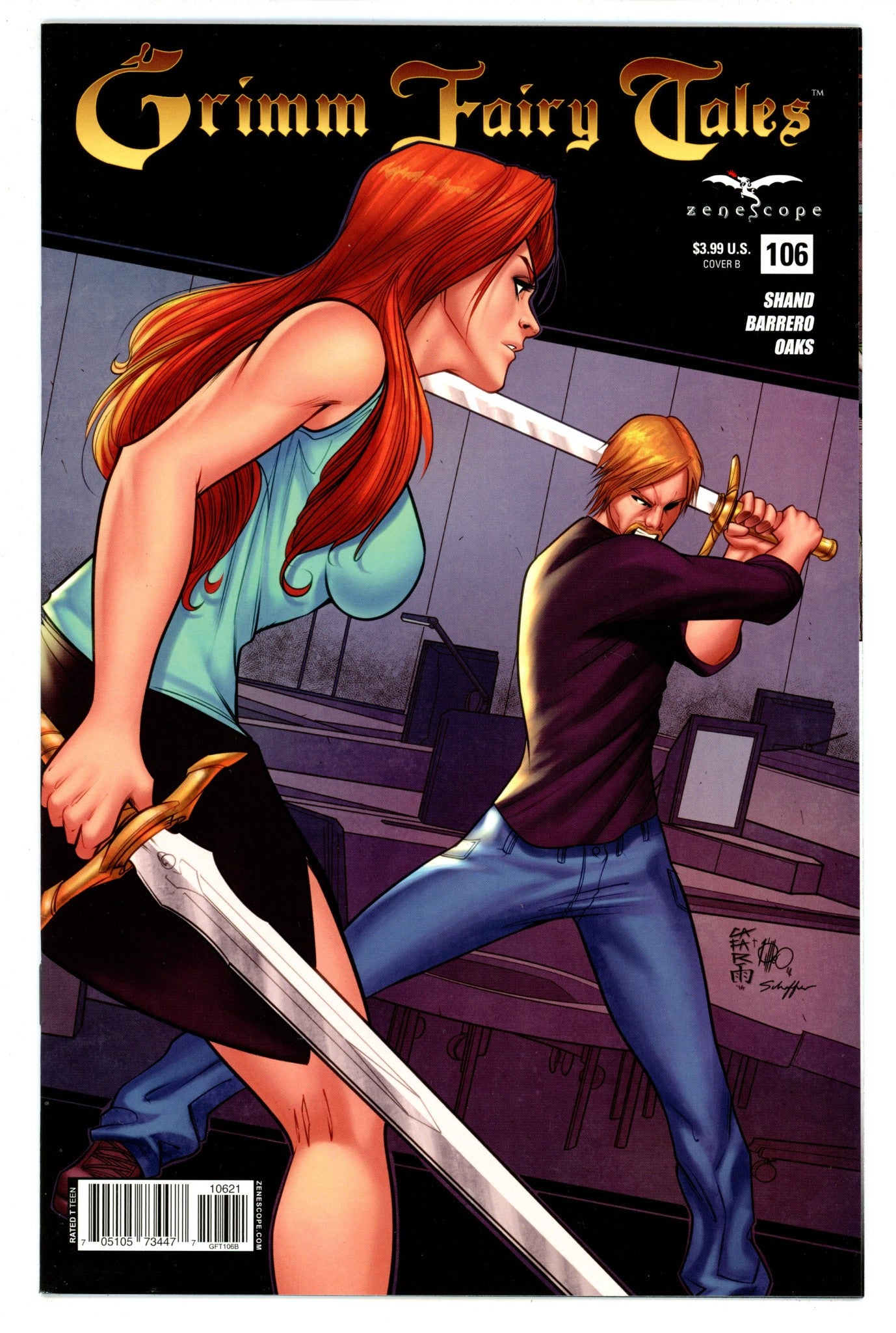 Grimm Fairy Tales Vol 1 106 High Grade (2015) Cafaro Variant 