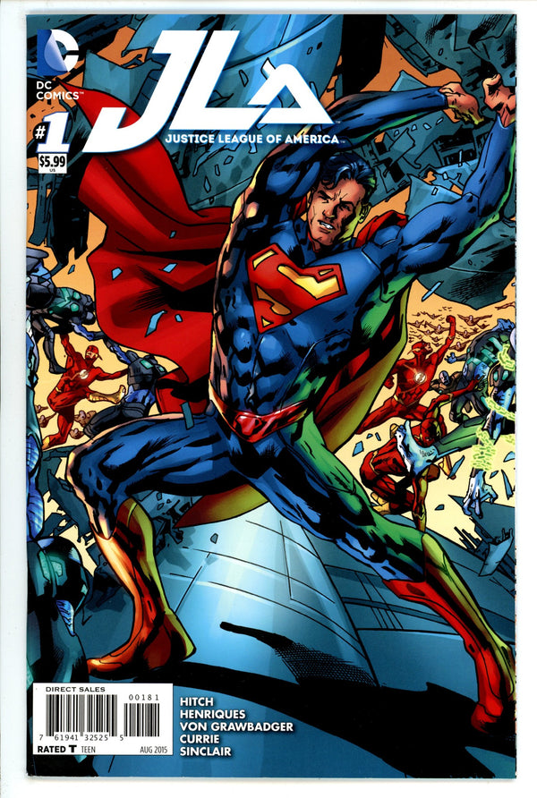 Justice League of America Vol 4 1 High Grade Superman (2015) Hitch Variant