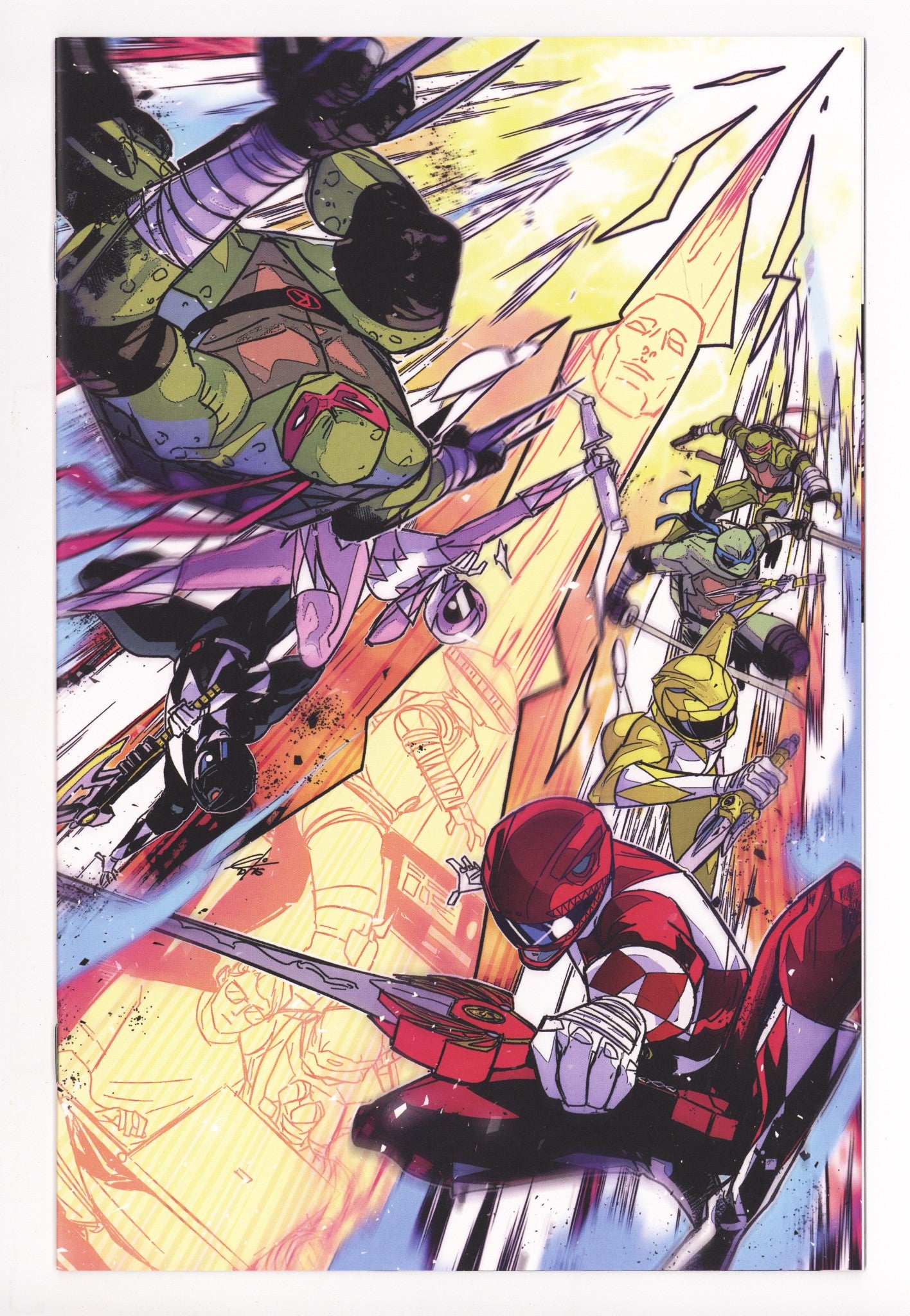 Mighty Morphin Power Rangers / Teenage Mutant Ninja Turtles III Vol NM+ 2 Carlini Virgin Incentive (2025)