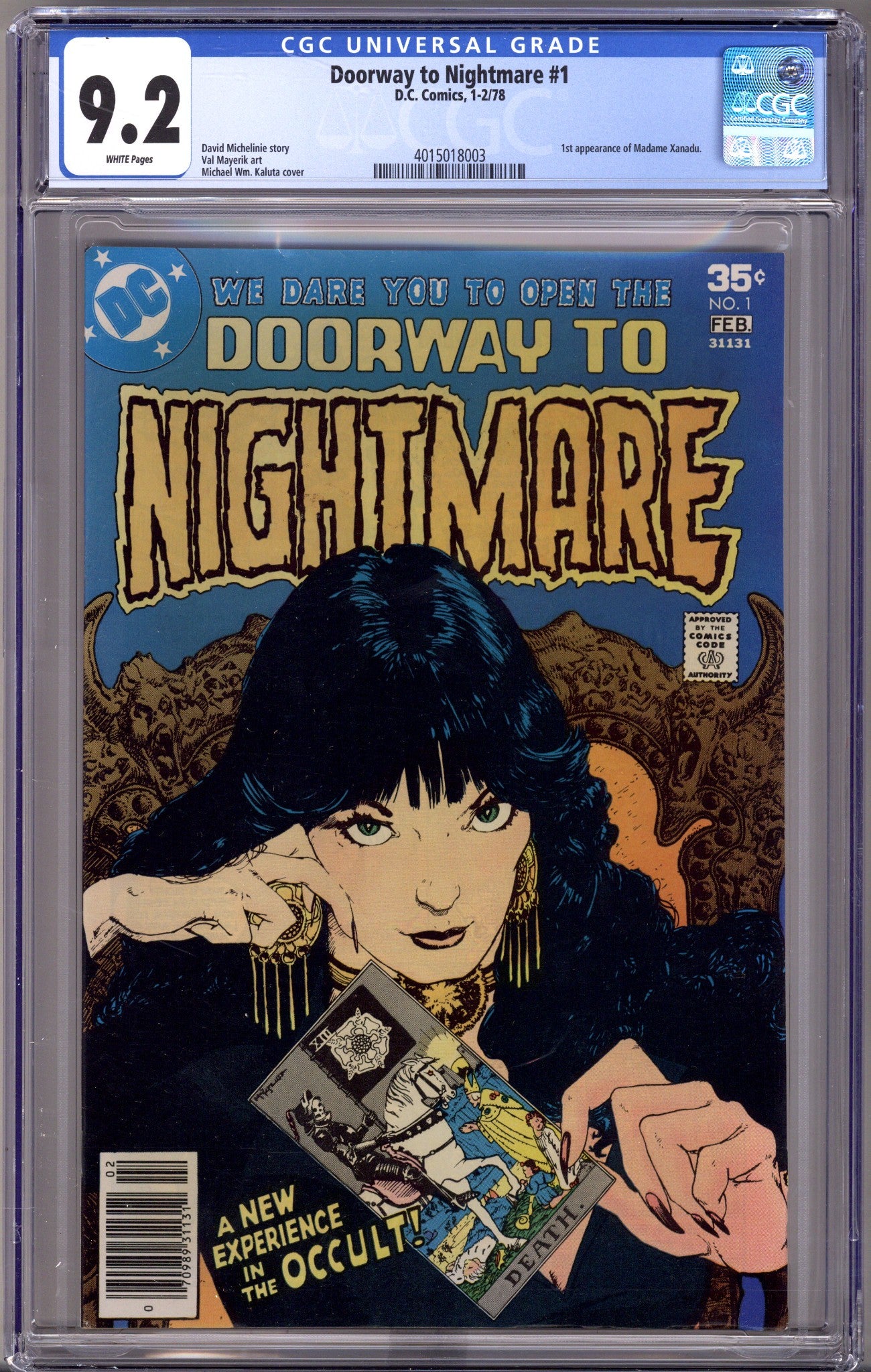 Doorway to Nightmare   1 CGC 9.2 (NM-)   (1978)        