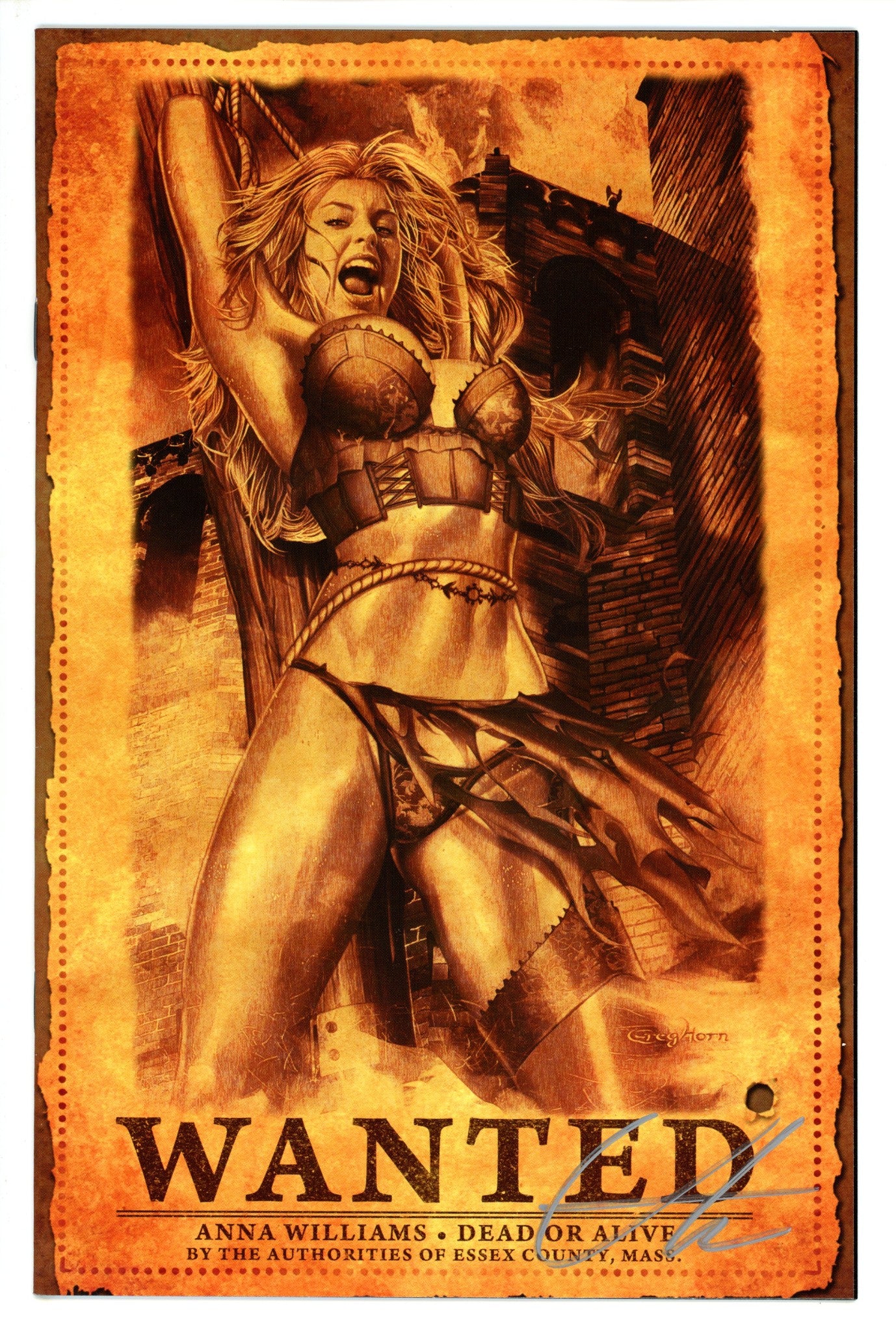 Salem's Daughter 3 Horn Exclusive Variant VF+ Signed Greg Horn (2010)