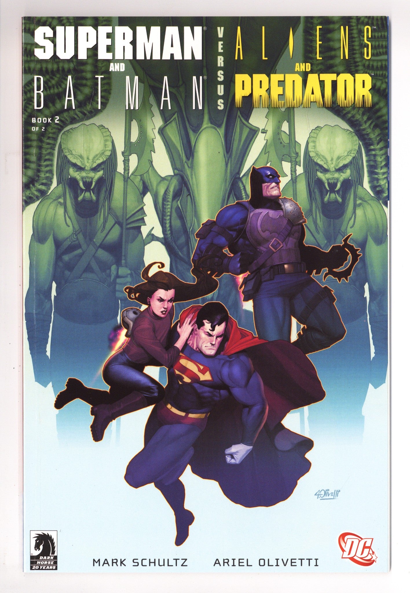 Superman and Batman vs. Aliens and Predator 2 NM (9.4) (2007) 
