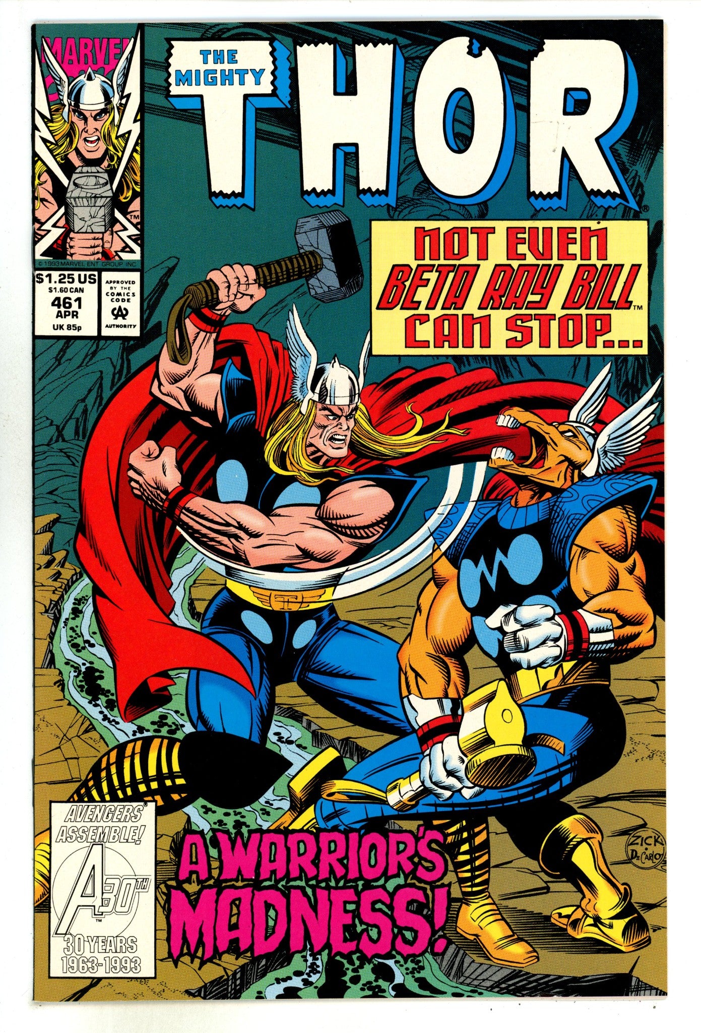 Thor Vol 1 461 High Grade (1993) 