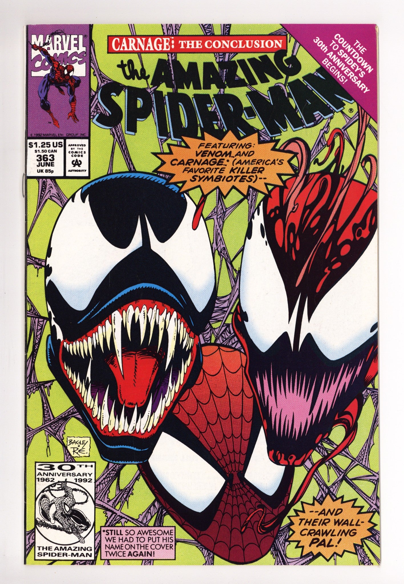 The Amazing Spider-Man Vol 1 363 FN/VF (7.0) (1992) 
