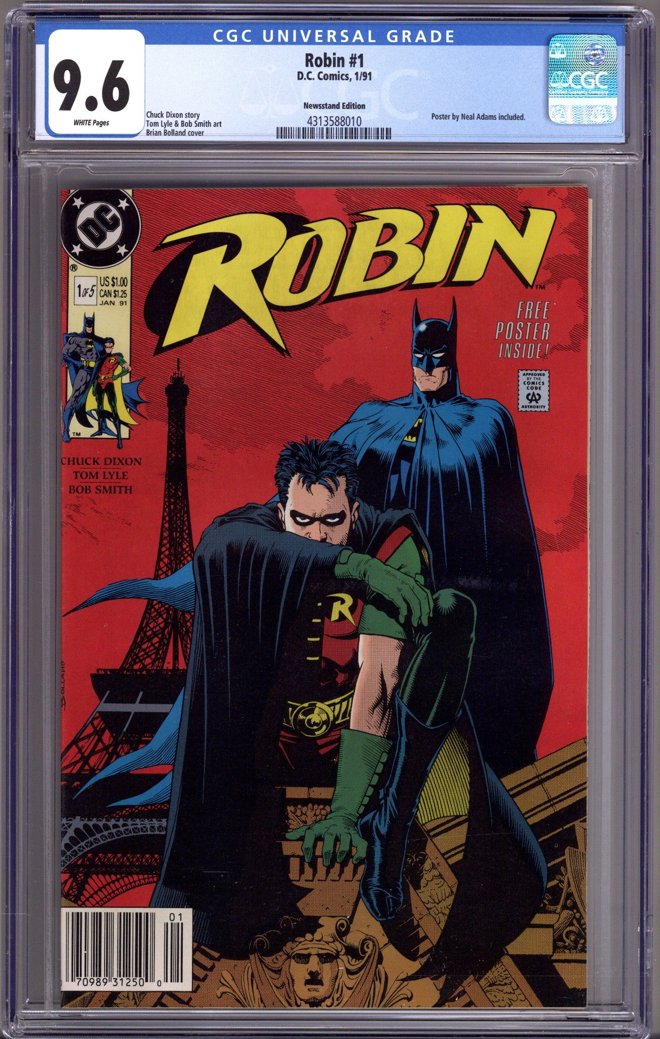 Robin Vol 1 1 CGC 9.6 (NM+) (1991) Newsstand 
