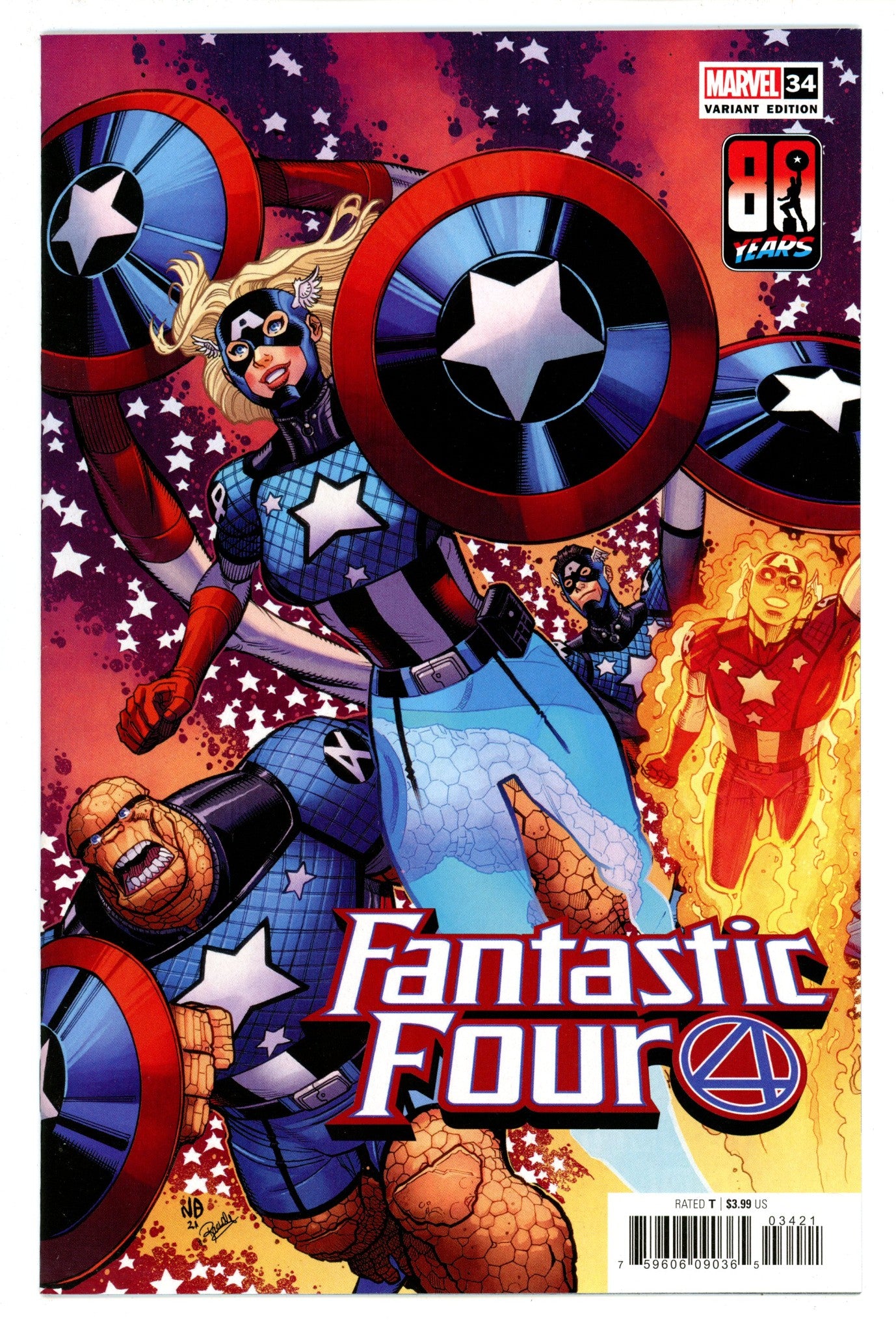 Fantastic Four Vol 6 34 (679) High Grade (2021) Bradshaw Variant 