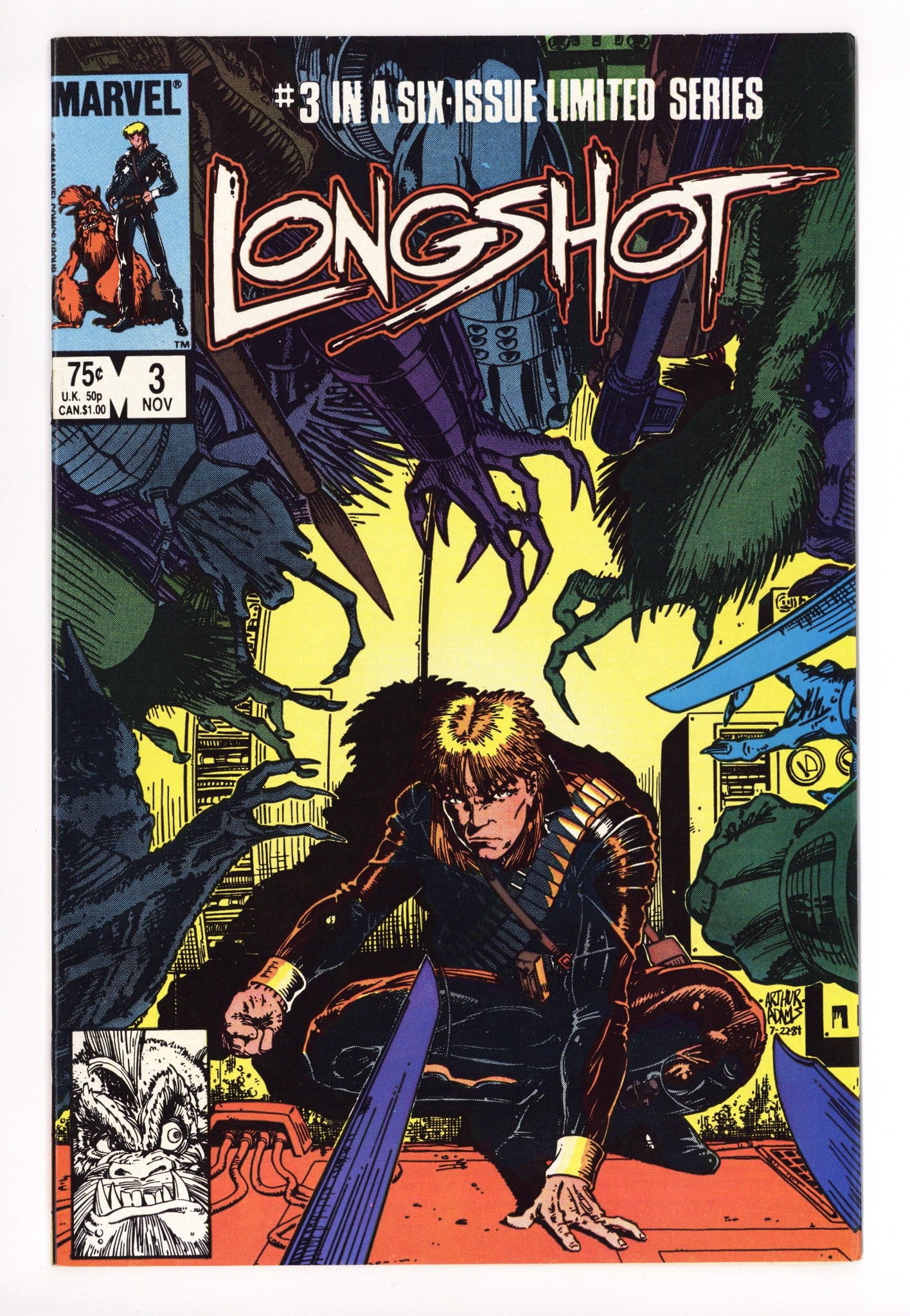 Longshot Vol 1 3 VF- (7.5) (1985) 