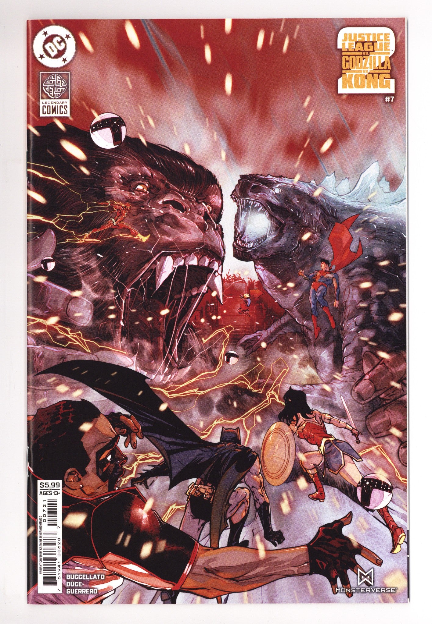 Justice League Vs Godzilla Vs Kong 2 7 Giandomenico Variant (2025)