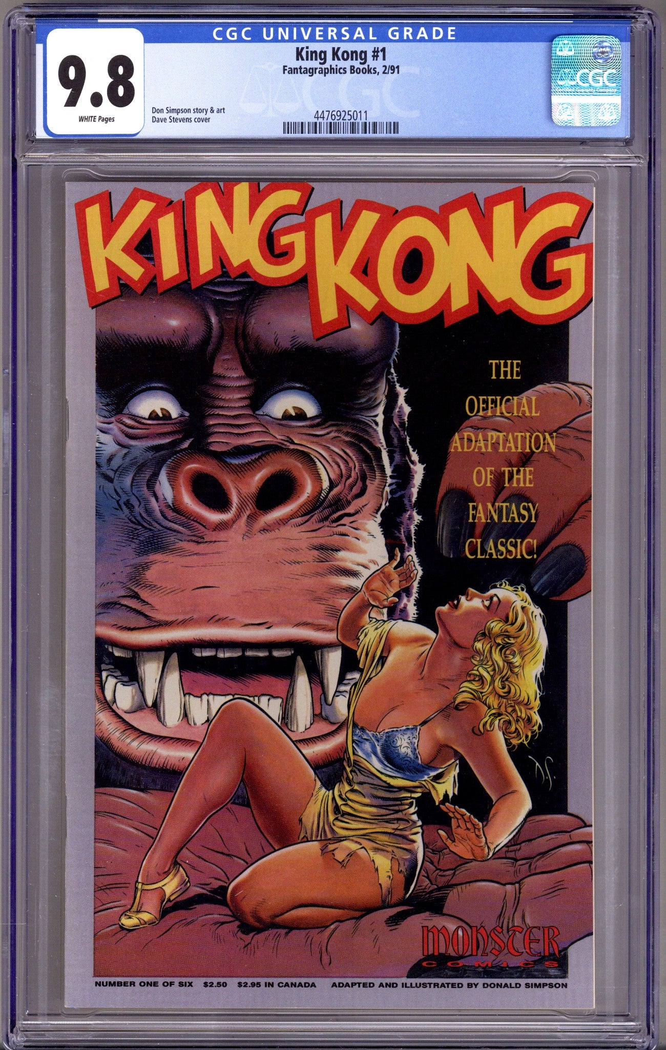 King Kong 1 CGC 9.8 (NM/M) (1991) 