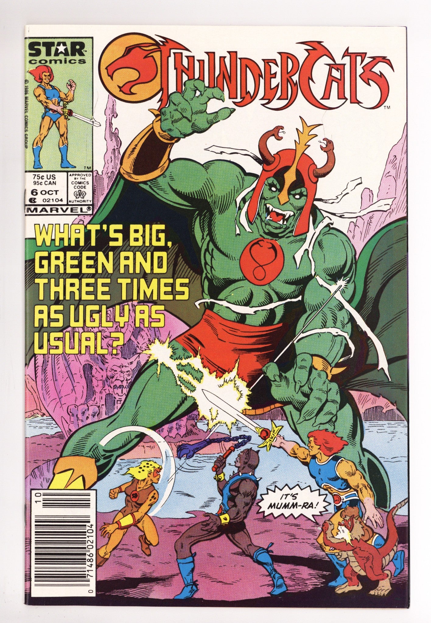 Thundercats 6 NM- (9.2) (1986) Newsstand 